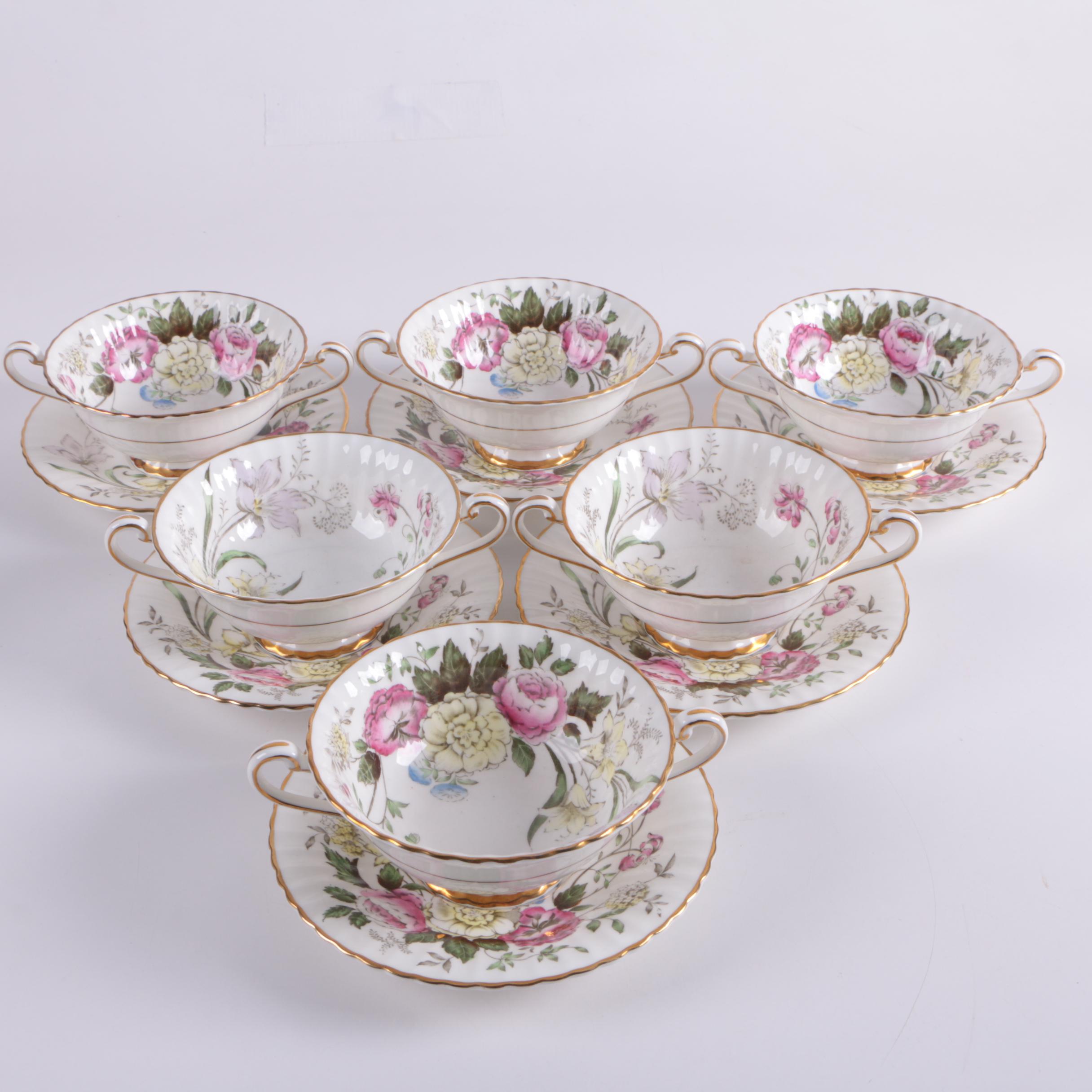 Vintage Paragon "DuBarry" English Floral Tableware 1939