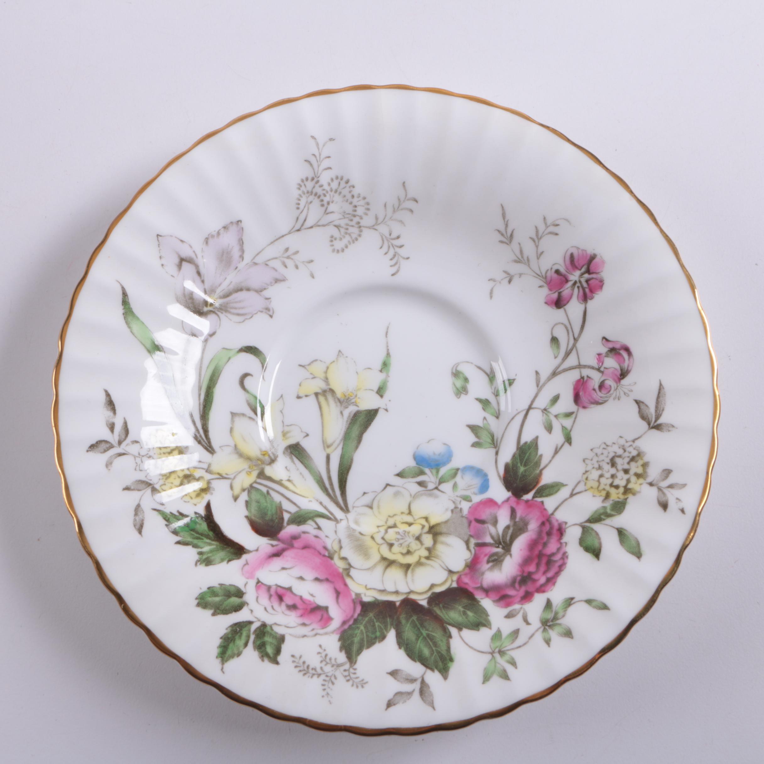 Vintage Paragon "DuBarry" English Floral Tableware 1939