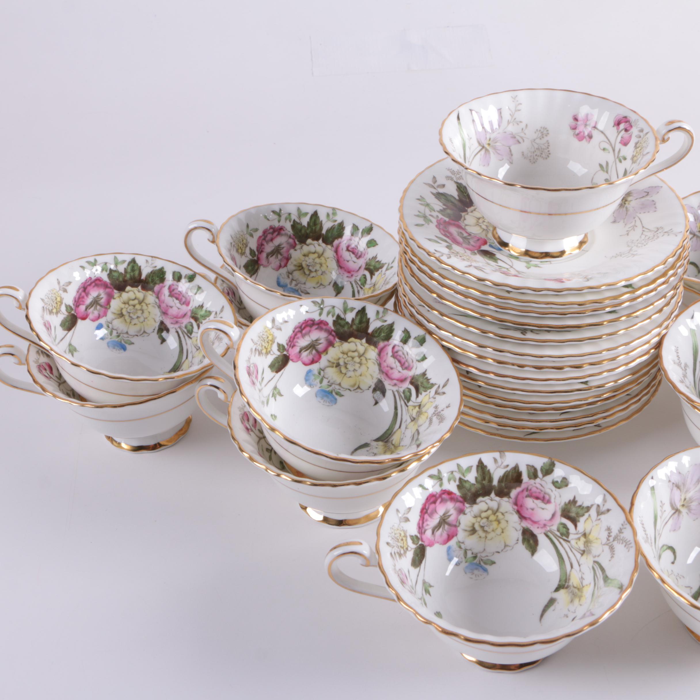 Vintage Paragon "DuBarry" English Floral Tableware 1939