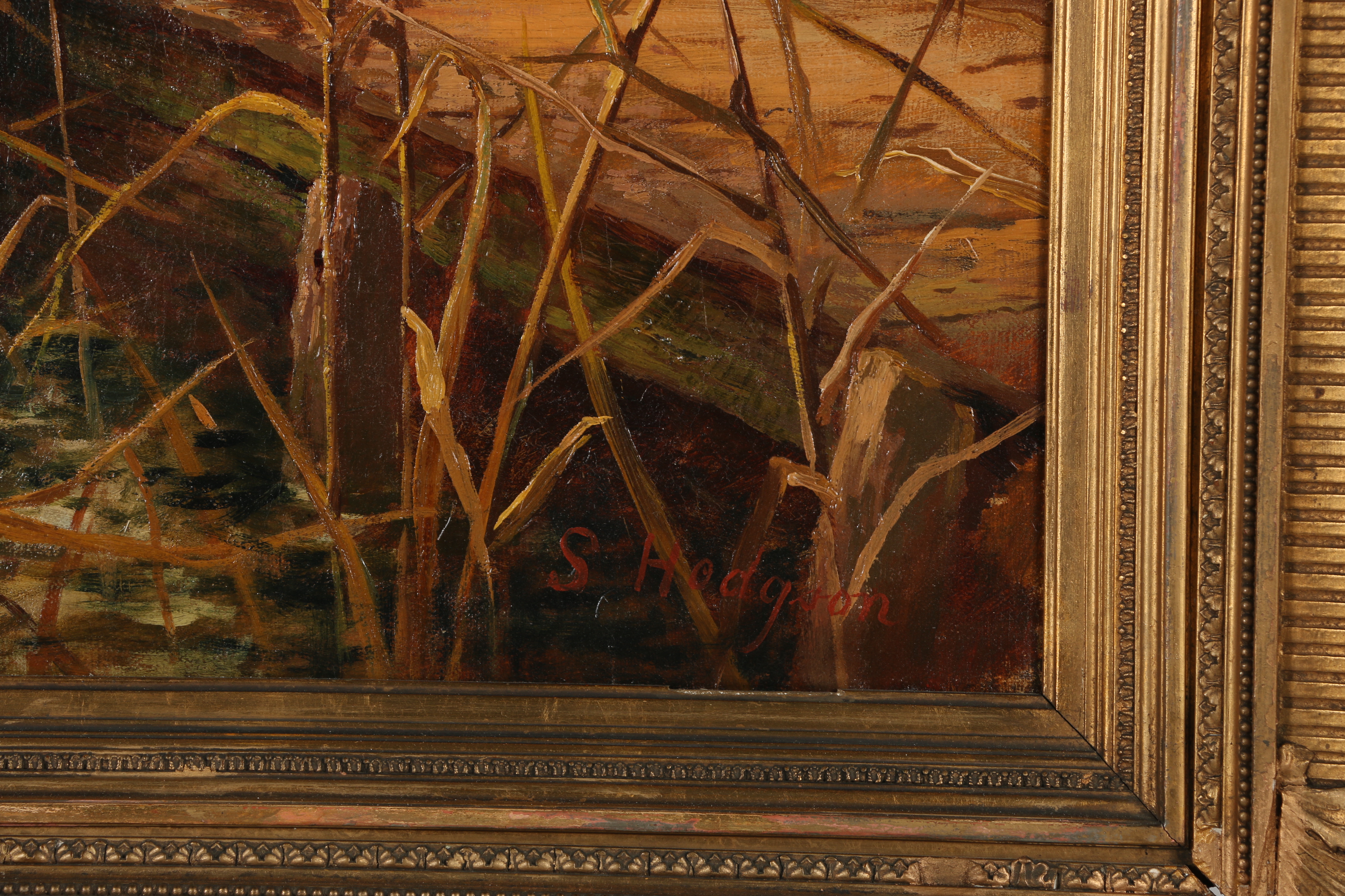 S. Hodgson Victorian Oil Painting