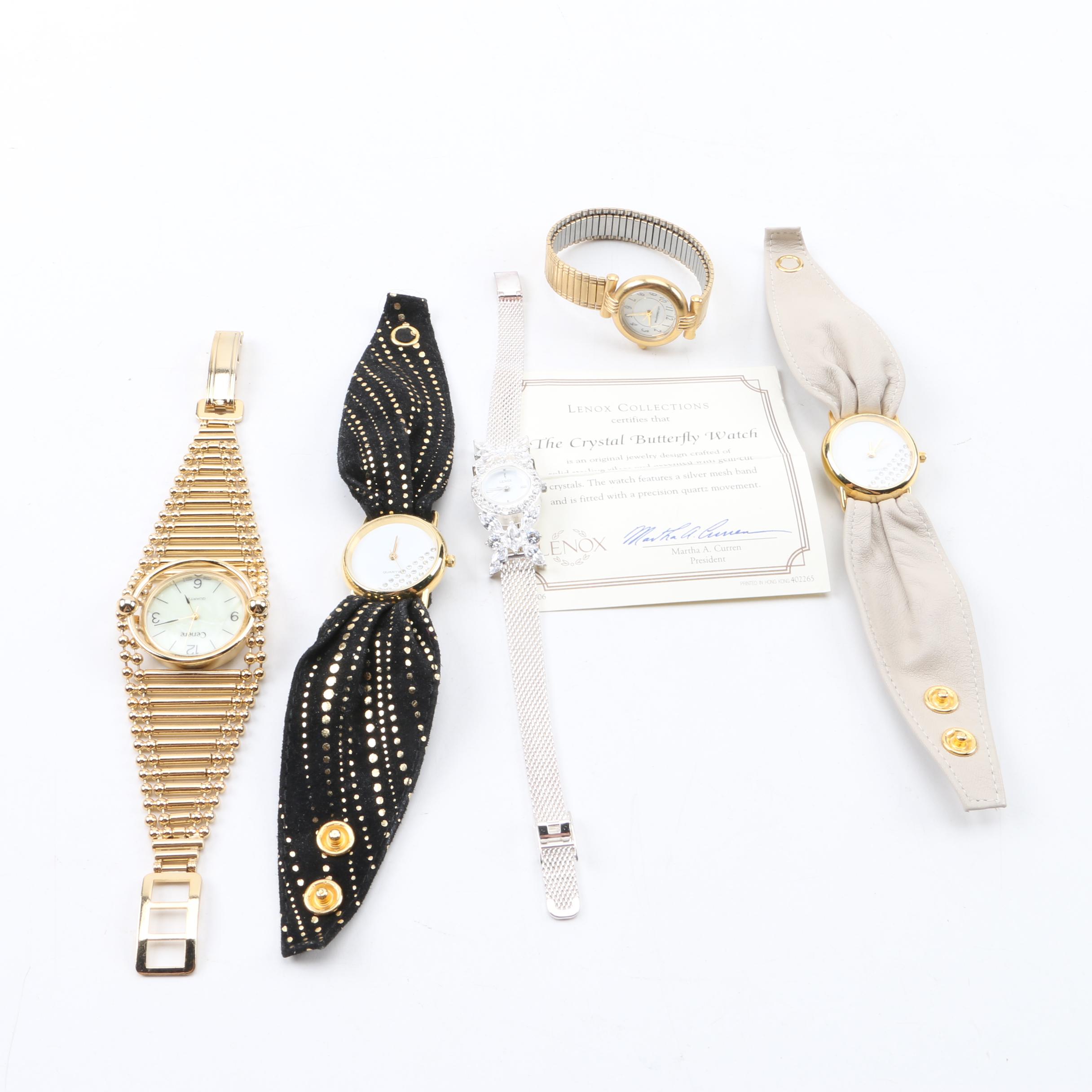 Watches Featuring Cenere, Sterling Silver Lenox and Liz Claiborne