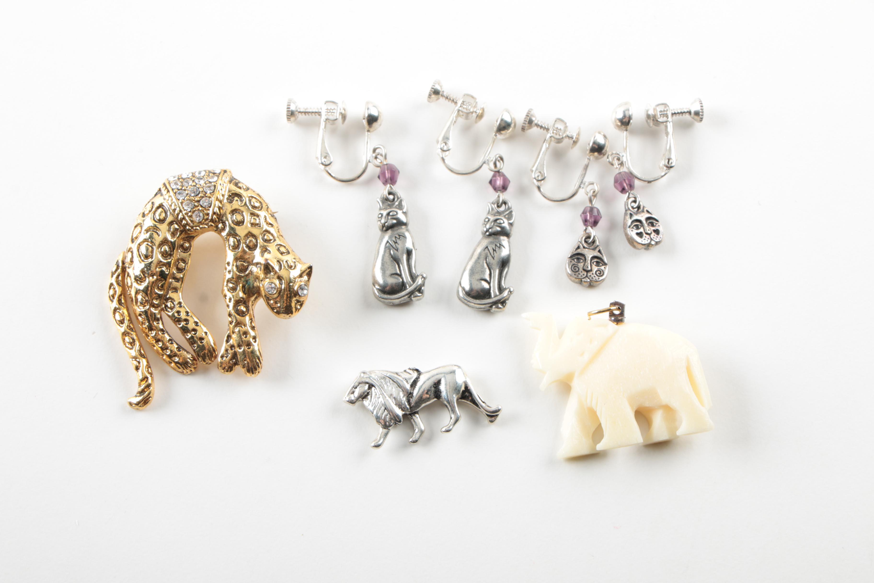 Assortment of Costume Jewelry Including Laurel Burch