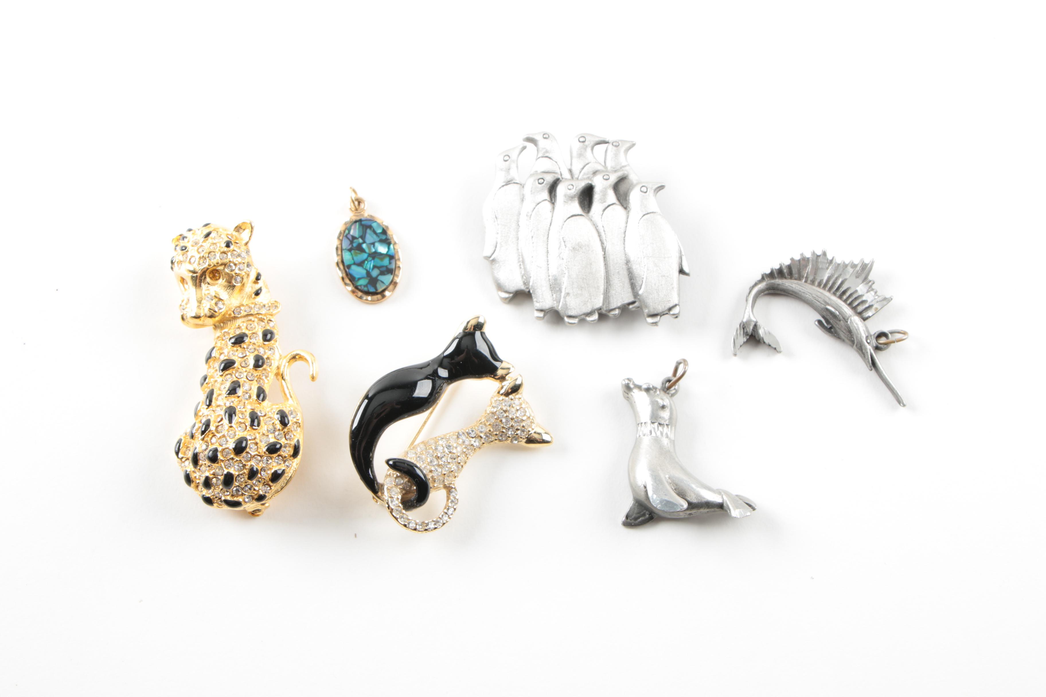 Assortment of Costume Jewelry Including Laurel Burch