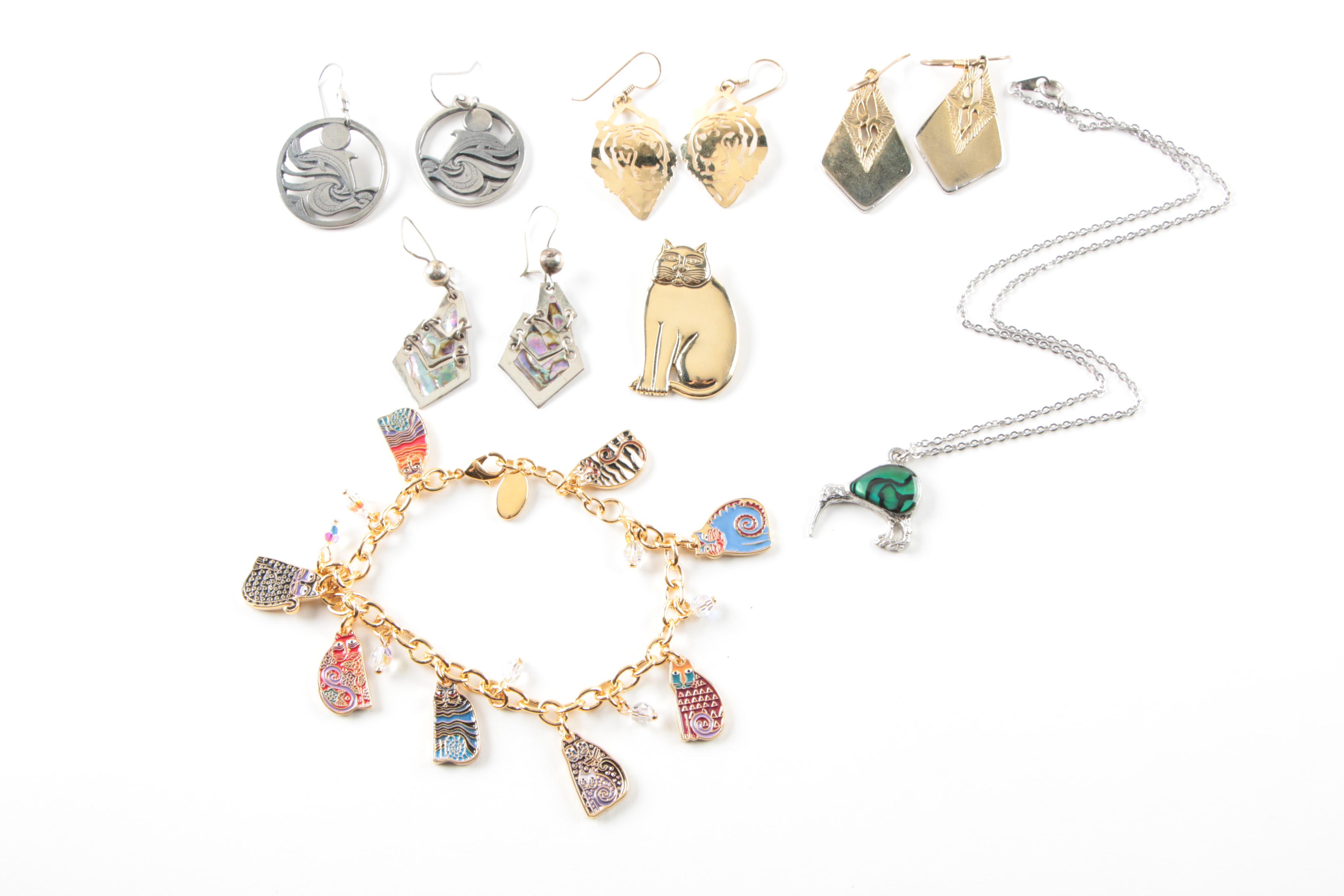 Assortment of Costume Jewelry Including Laurel Burch