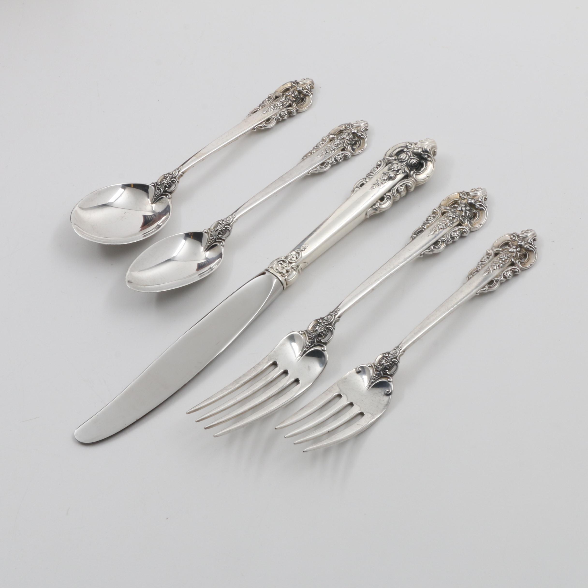Wallace "Grande Baroque" Sterling Silver Flatware Set