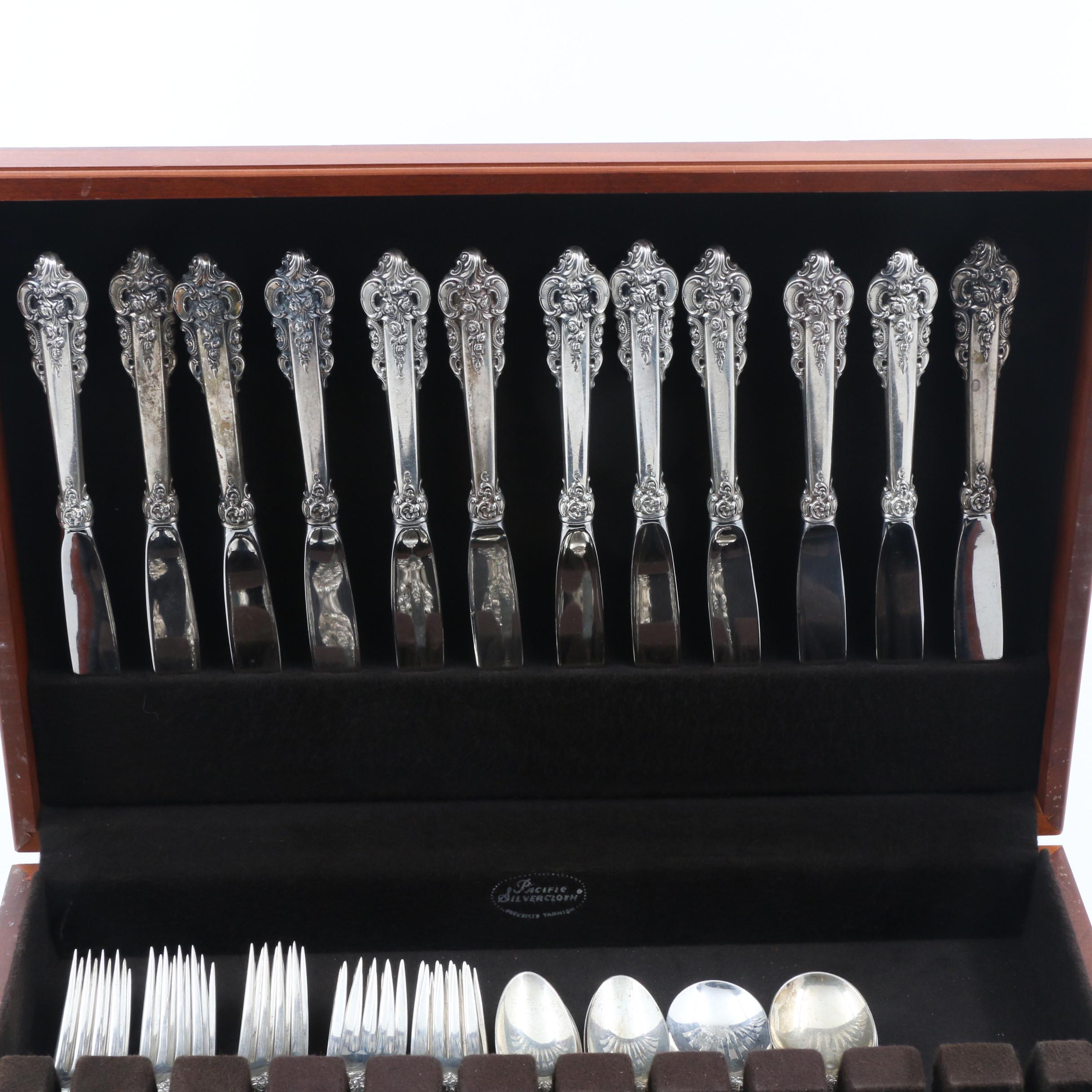 Wallace "Grande Baroque" Sterling Silver Flatware Set