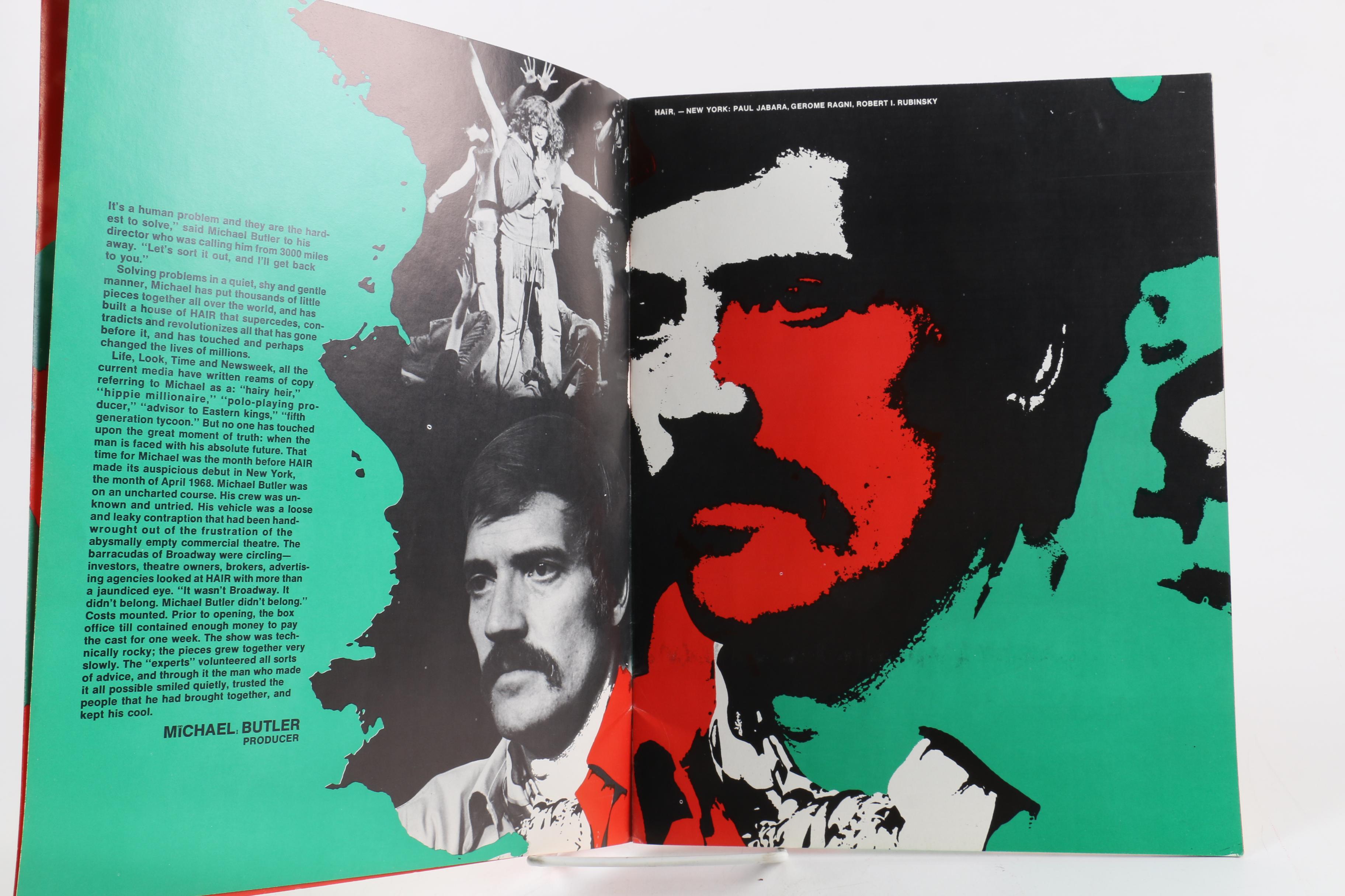 1969 "Hair" Musical Program with "The Lovers" Tarot Card