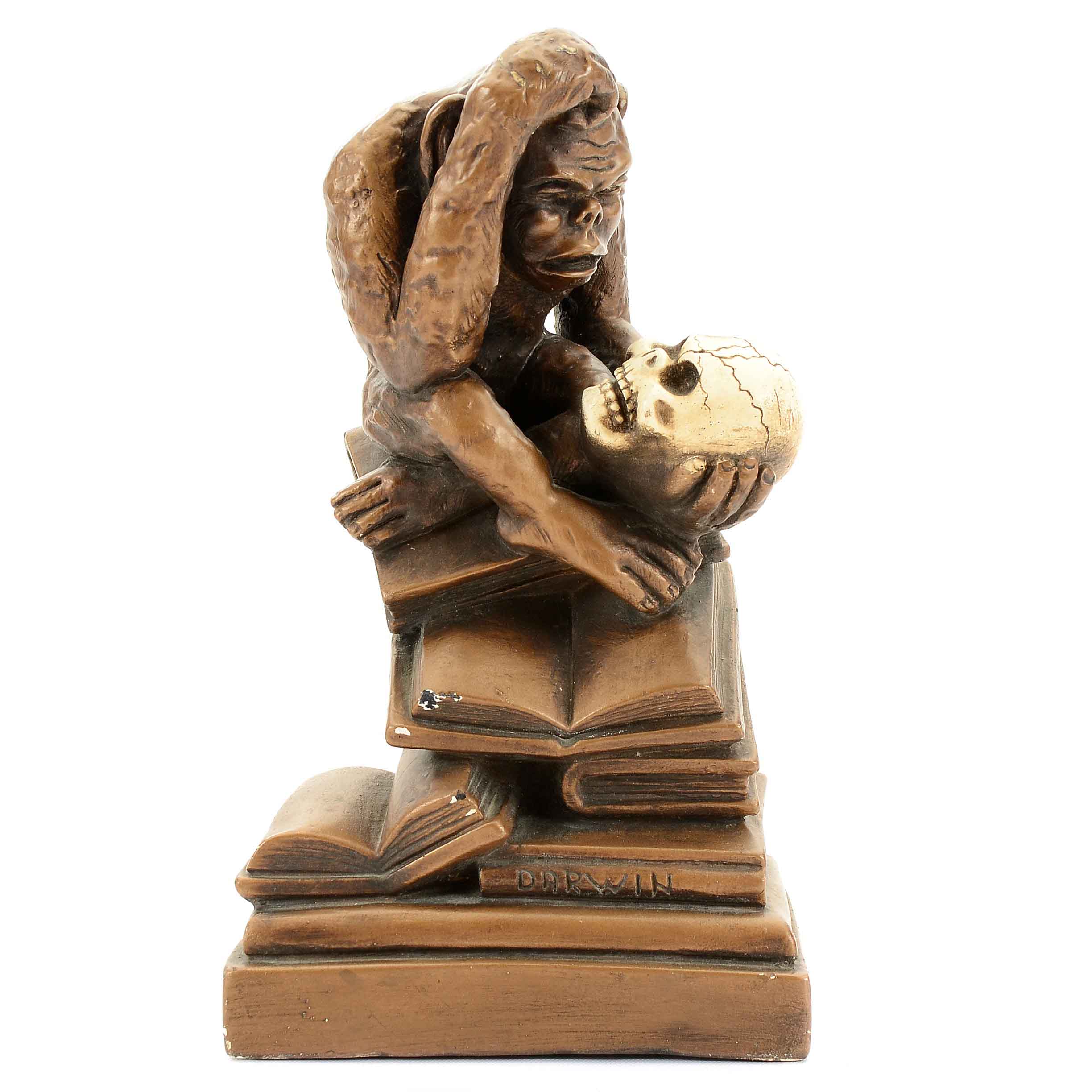 Plaster Ape "Darwin" Statue by Marwal Industries, Inc.