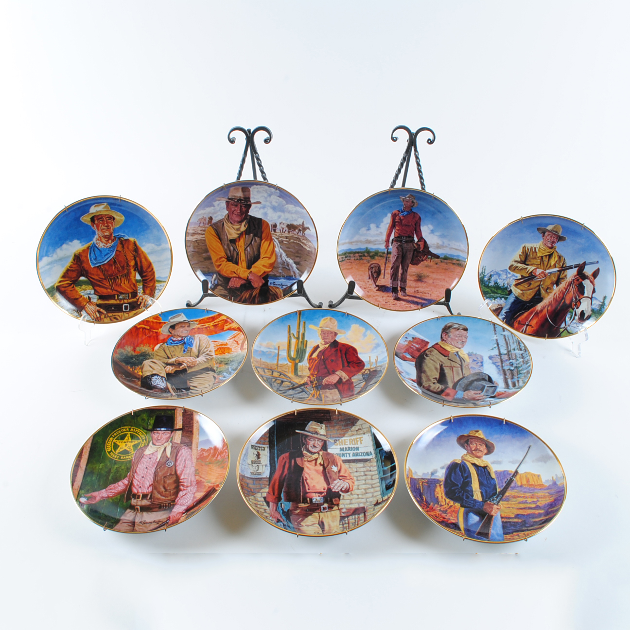 Franklin Mint John Wayne Collector Plates