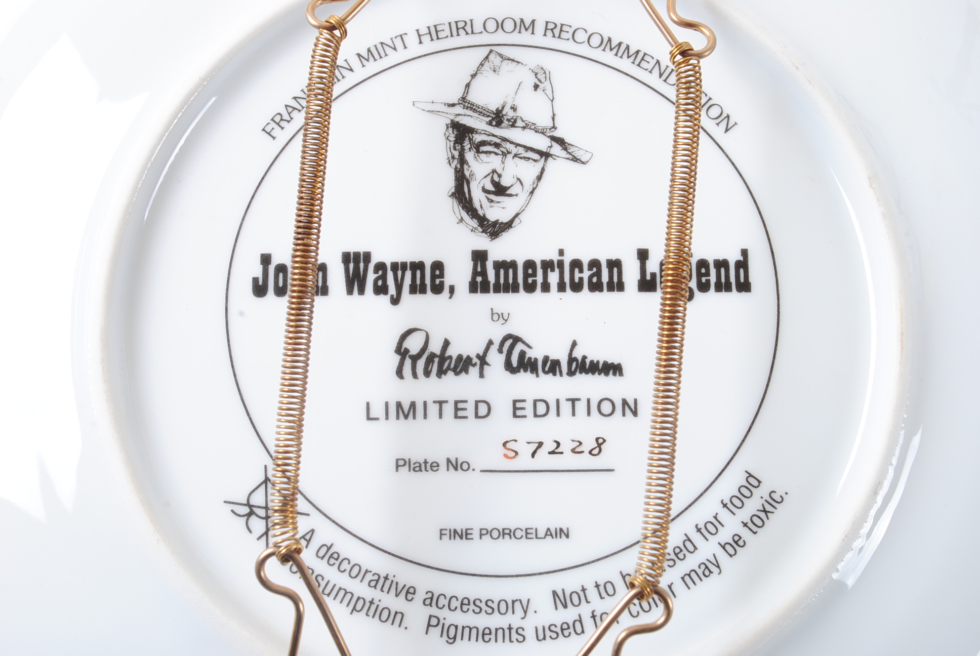 Franklin Mint John Wayne Collector Plates