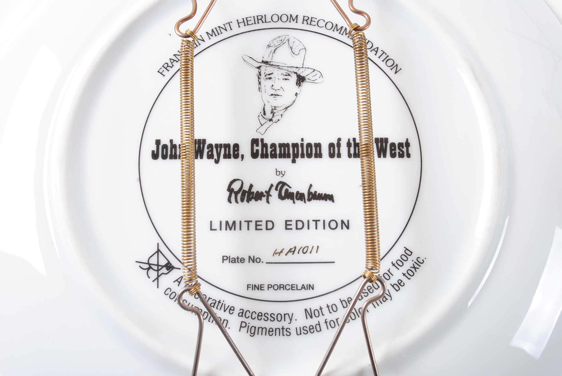 Franklin Mint John Wayne Collector Plates