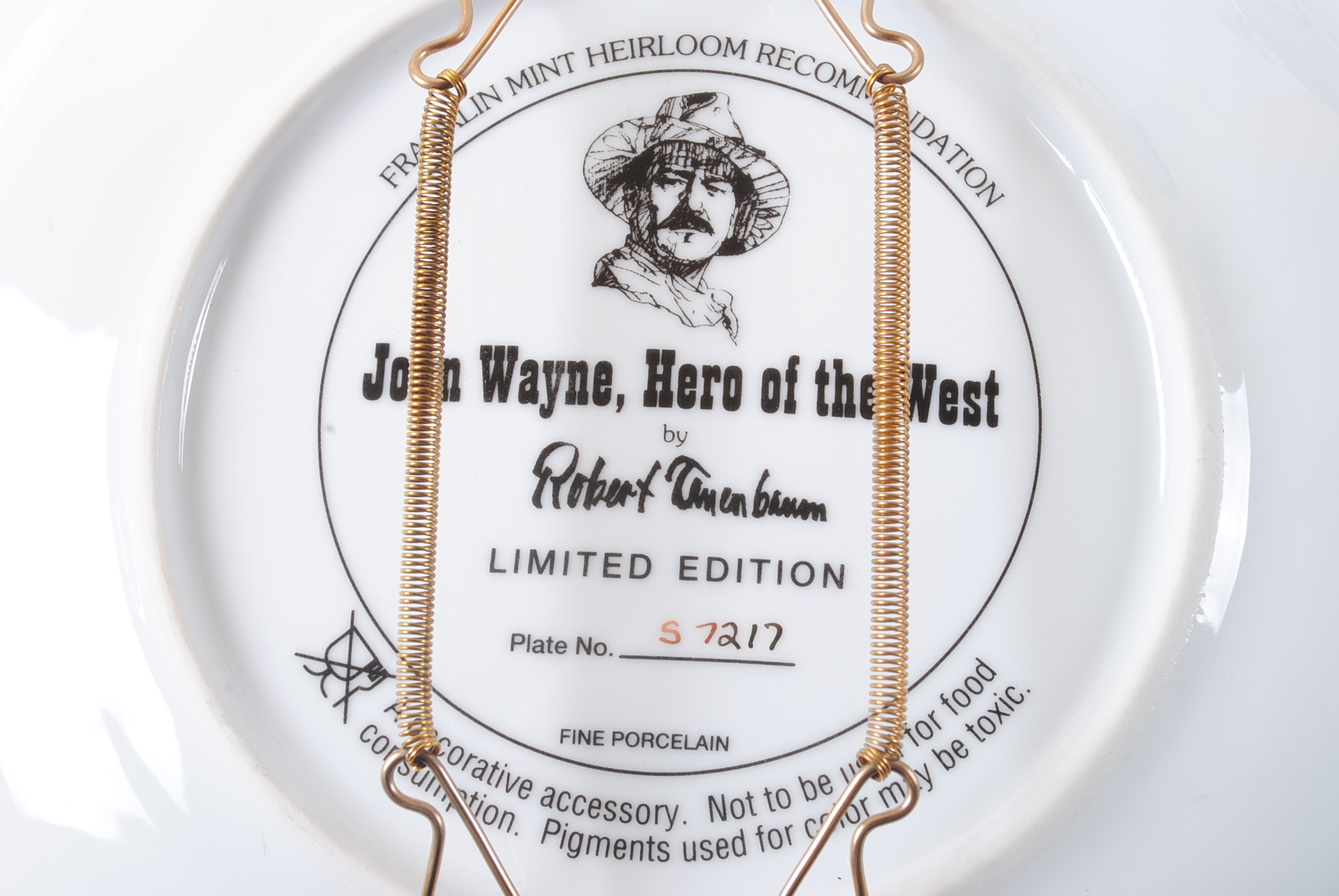 Franklin Mint John Wayne Collector Plates