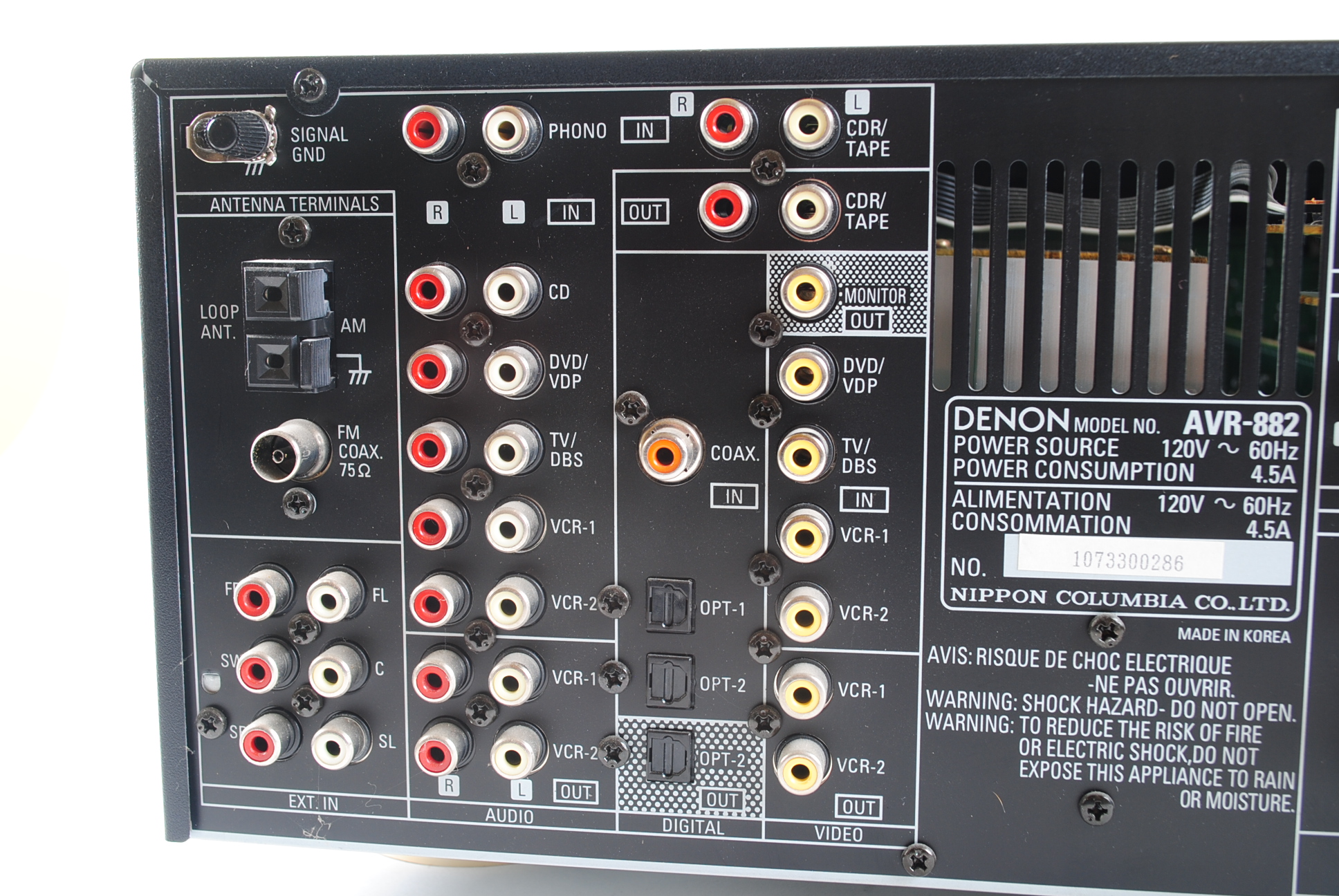 Denon AVR-882 AV Surround Receiver