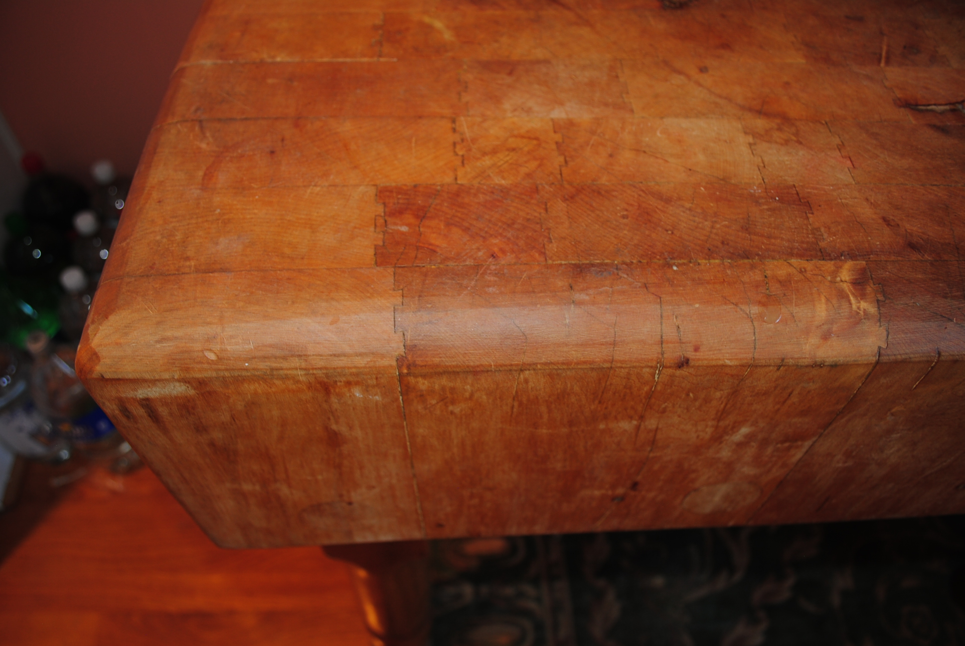 Vintage Butcher Block Island