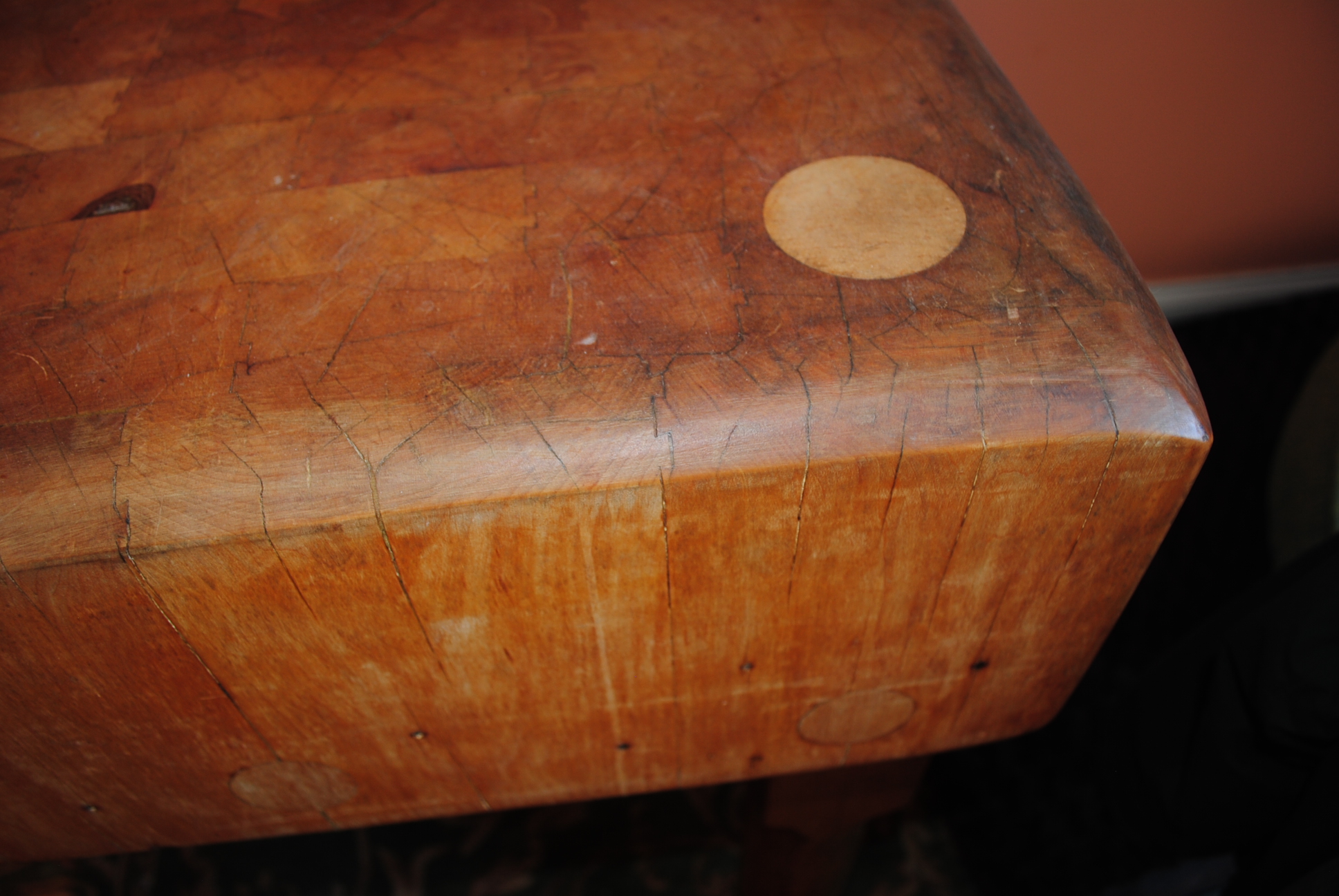 Vintage Butcher Block Island