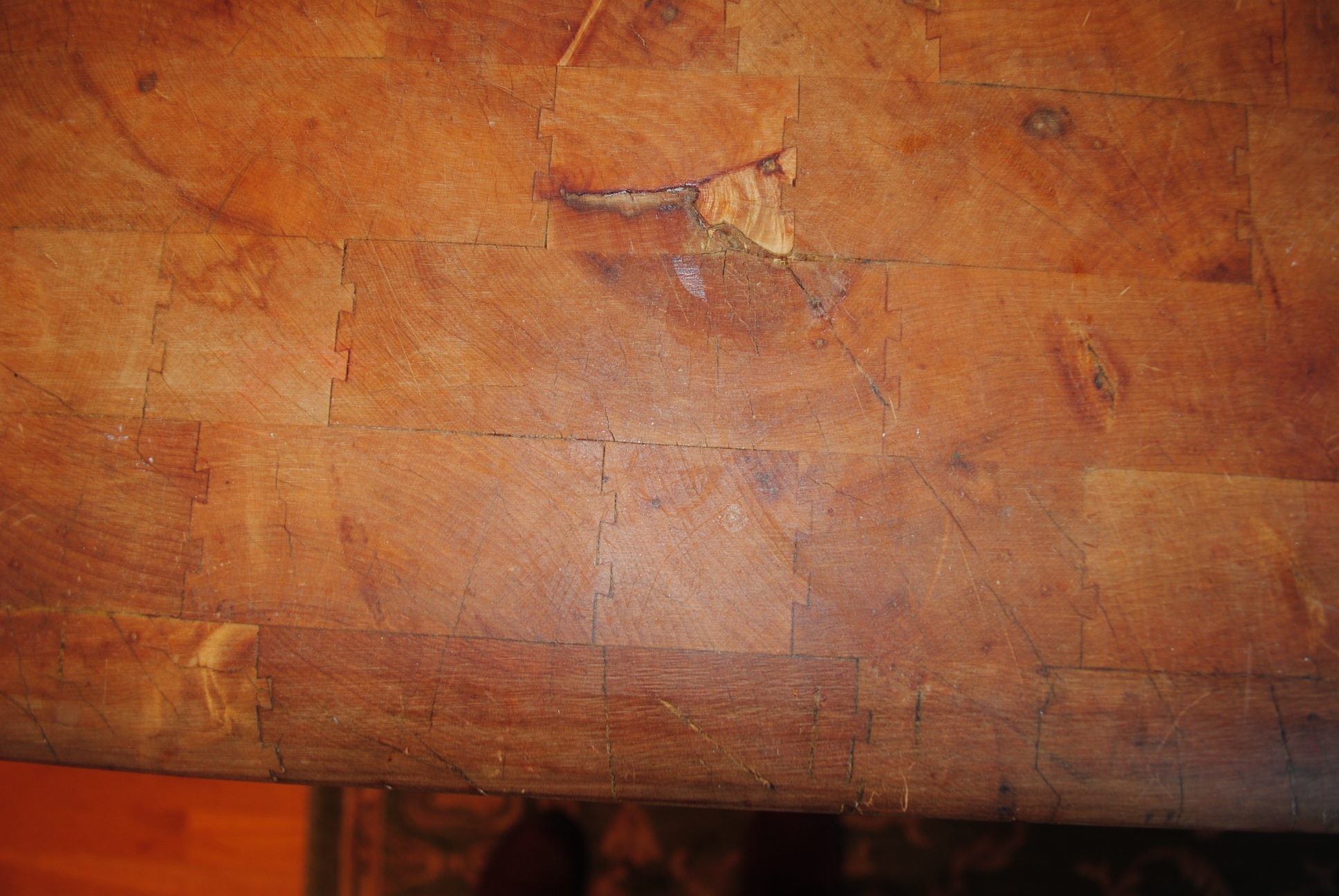 Vintage Butcher Block Island