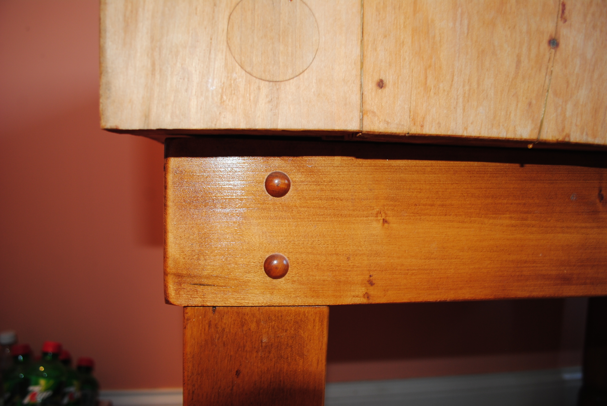 Vintage Butcher Block Island