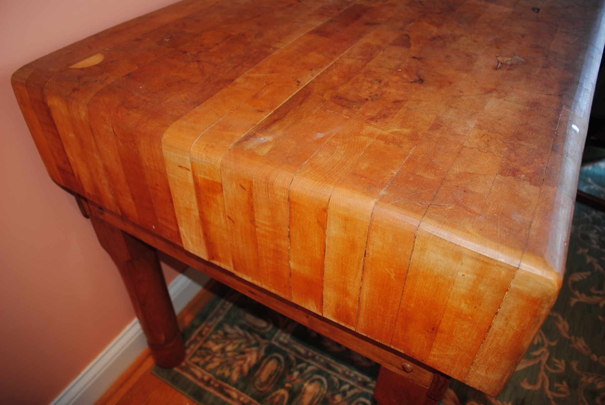 Vintage Butcher Block Island