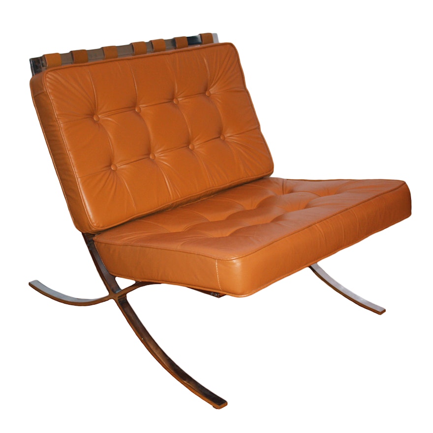 Barcelona-Style Lounge Chair