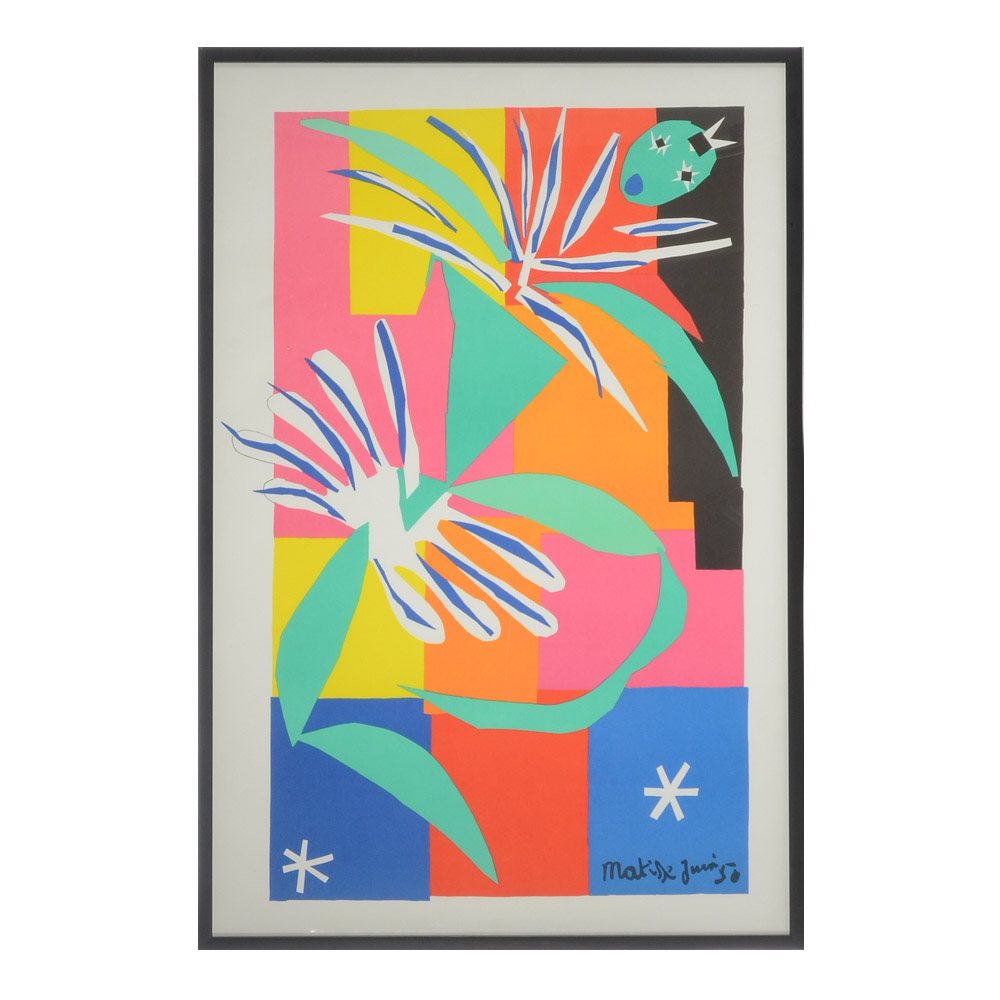 Color Lithograph after Henri Matisse "Danseuse Créole (The Creole Dancer)"