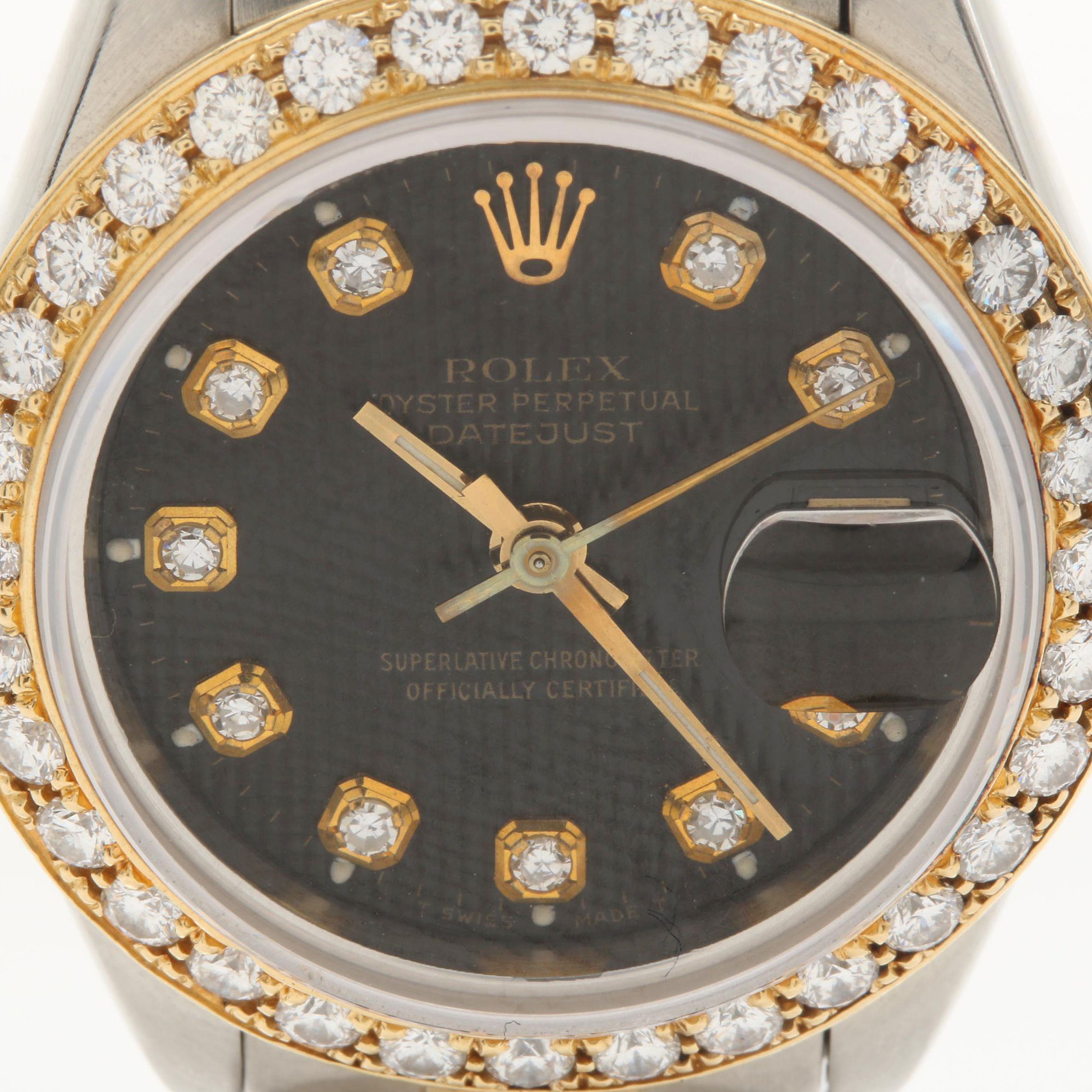 Rolex Oyster Perpetual Stainless Steel, 18K, and 1.06 CTW Diamond Watch