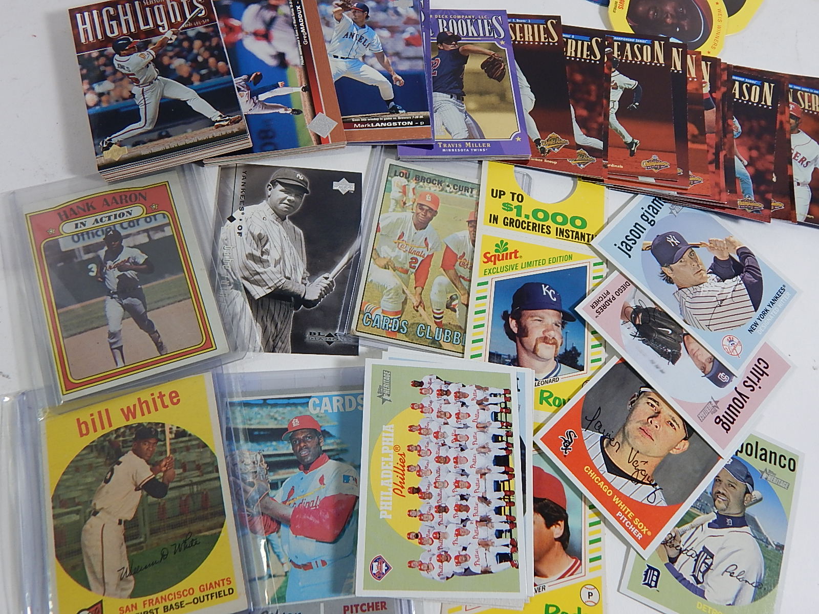 Collection of Vintage Baseball Cards 1950s to 2000s