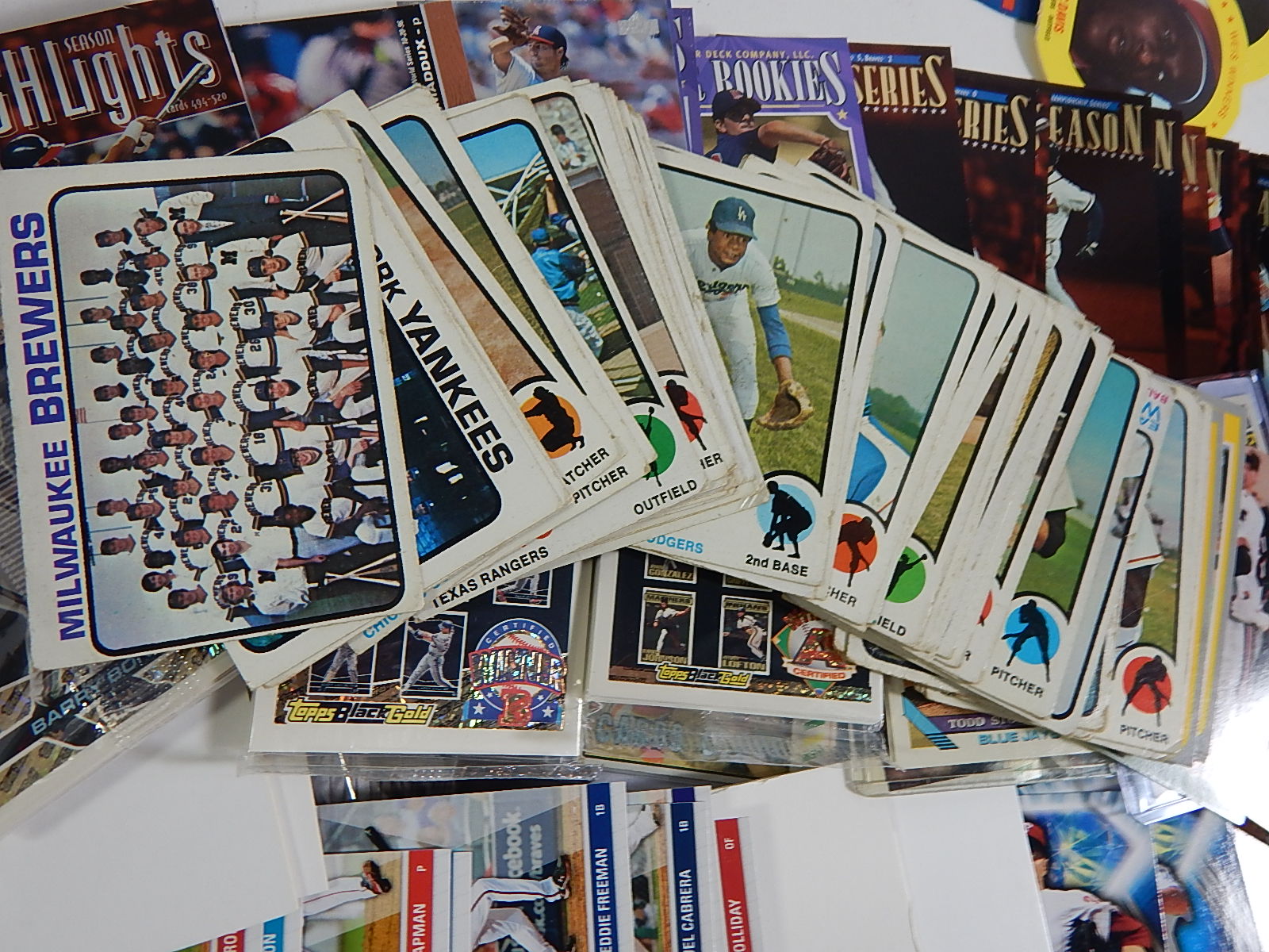 Collection of Vintage Baseball Cards 1950s to 2000s