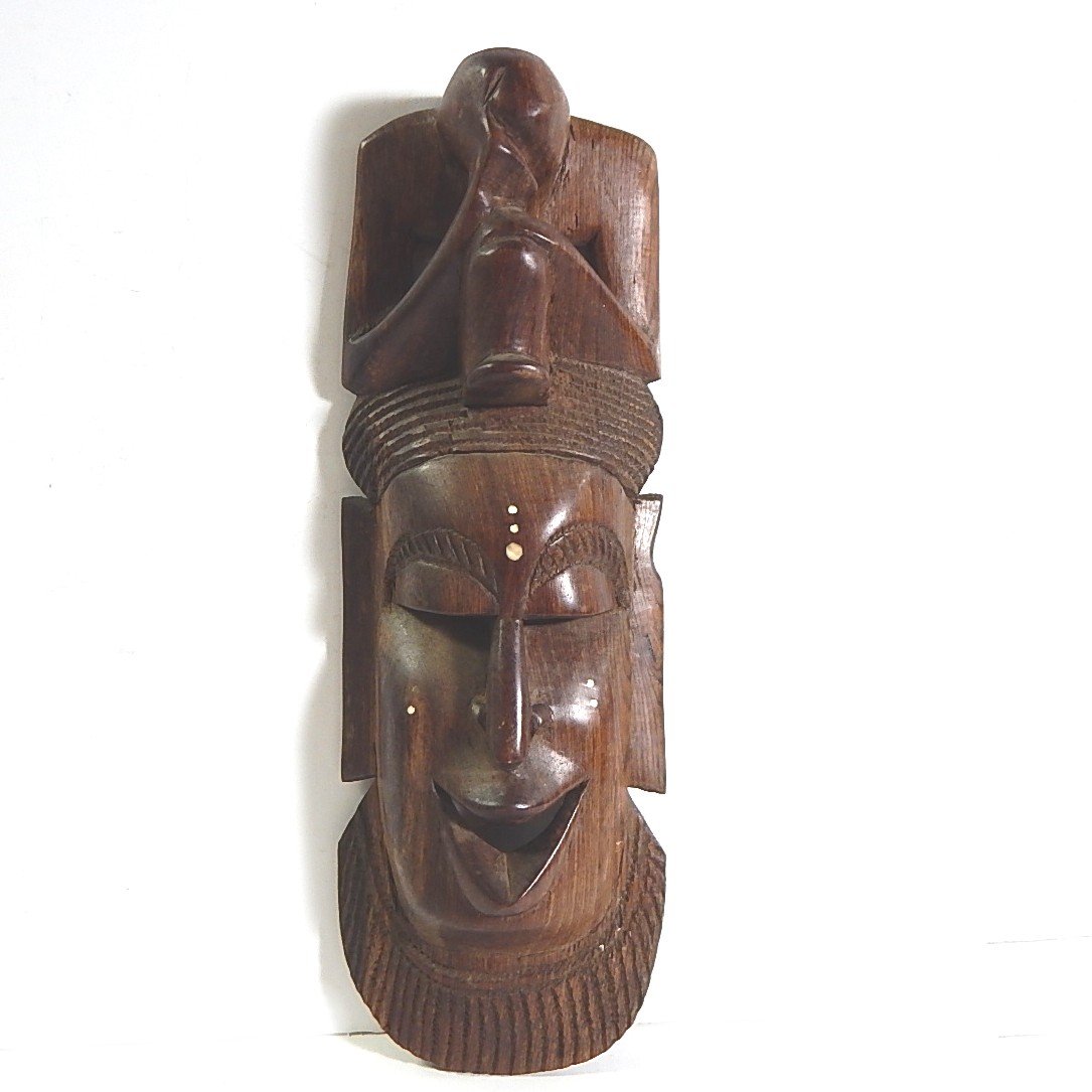 Carved Indonesian Wooden Mask
