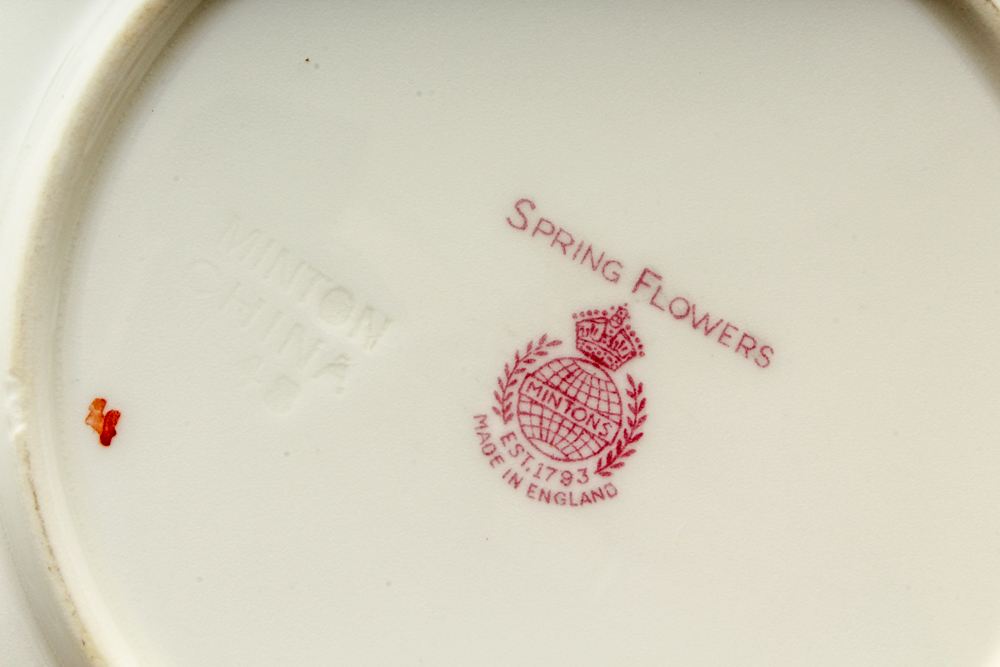 Mintons "Spring Flowers" Dinnerware, Circa 1938-1959