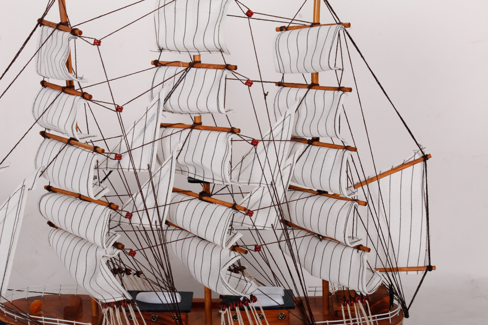 Pair of Wooden Models of British Sailing Ships "Cutty Sark" and HMS "Victory"