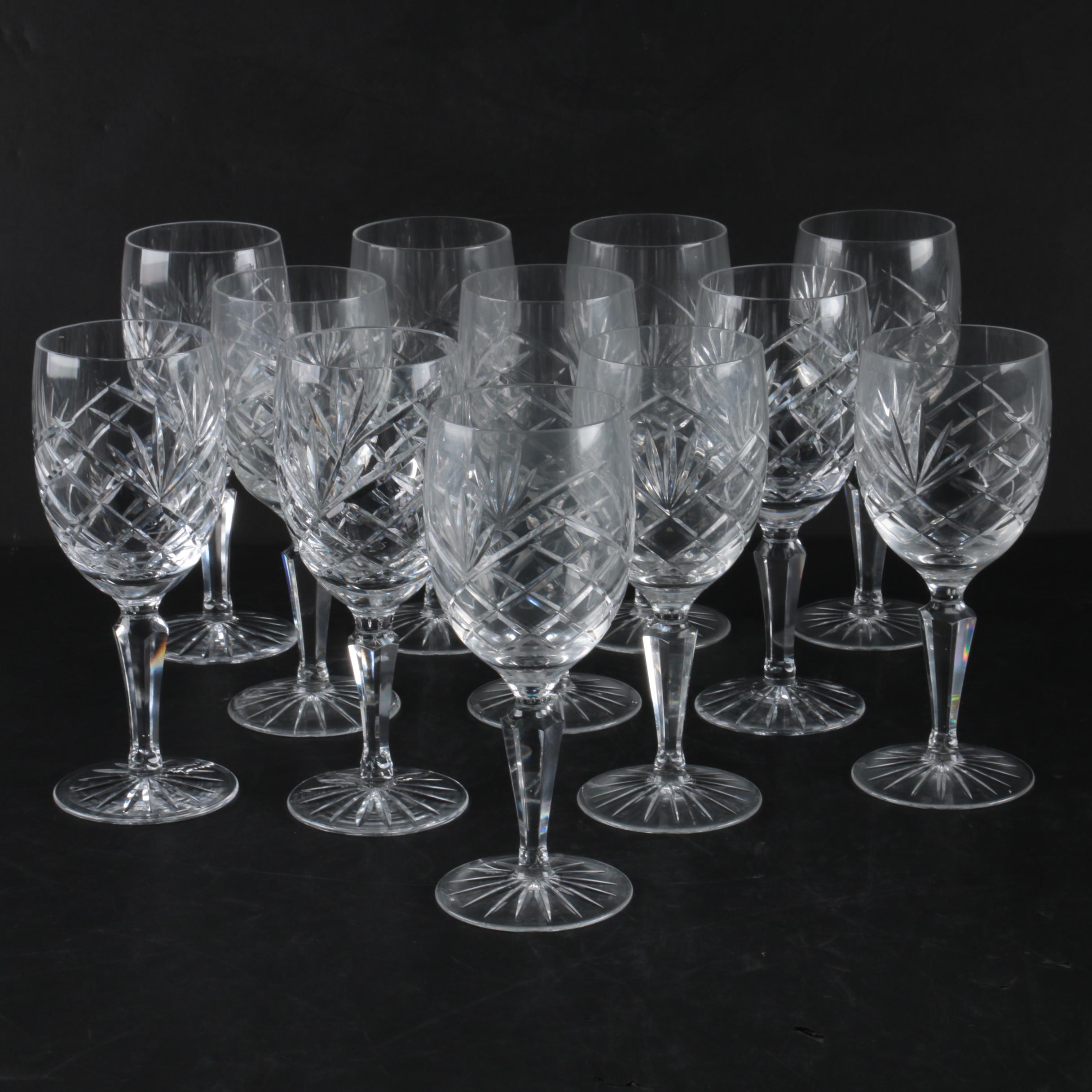 Galway "Ashford" Crystal Water Goblets