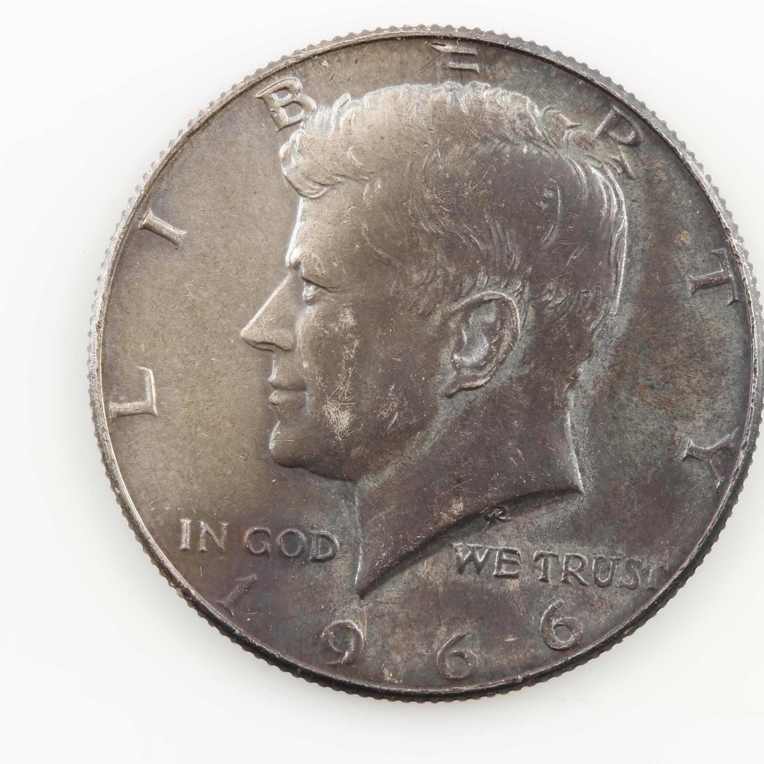 Group of 6 JFK Silver Clad Dollars