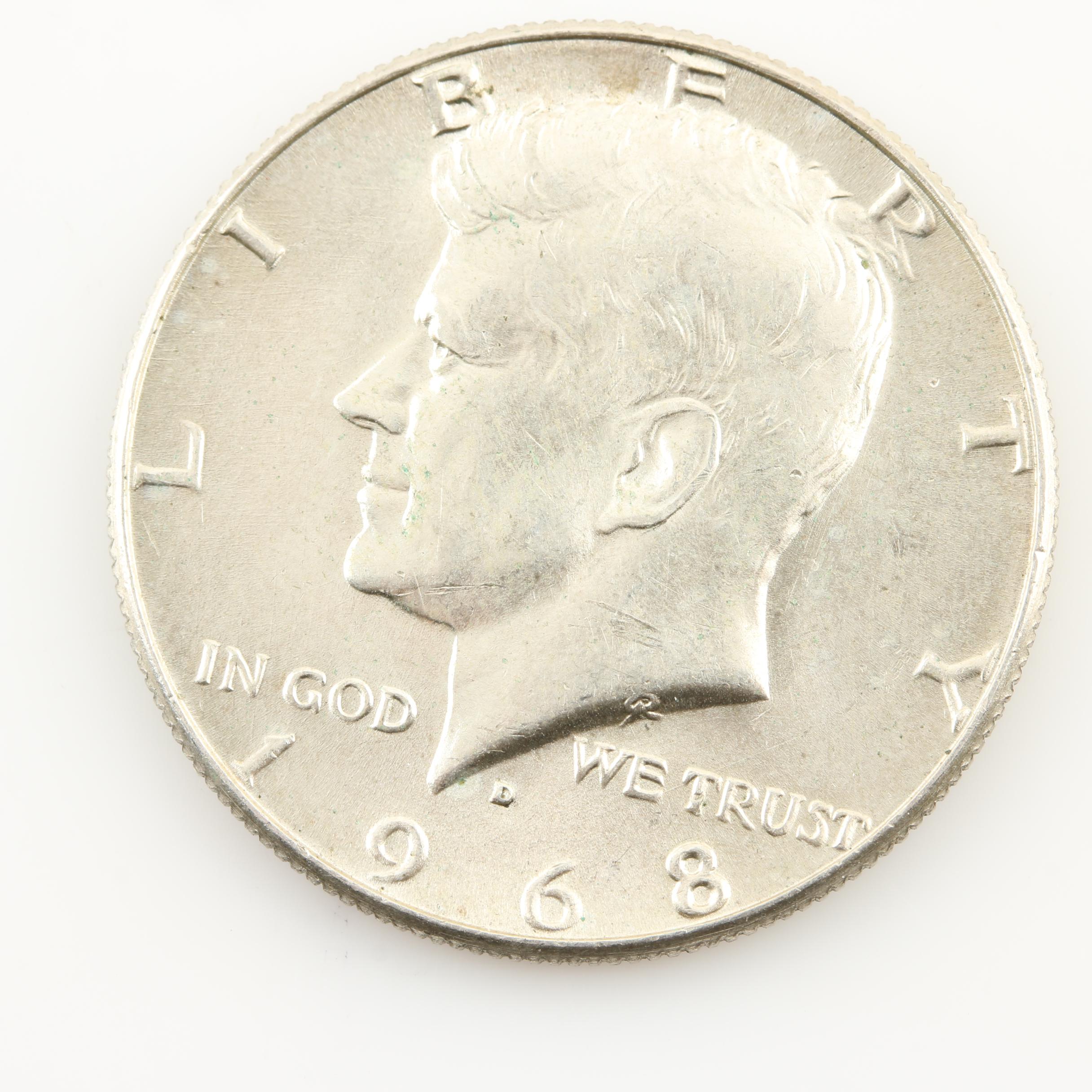 Group of 6 JFK Silver Clad Dollars