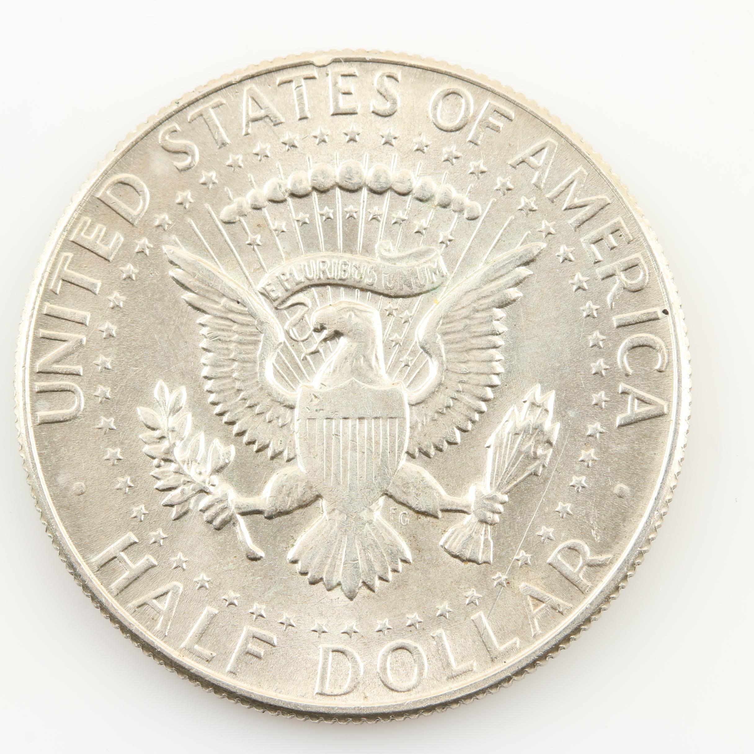 Group of 6 JFK Silver Clad Dollars