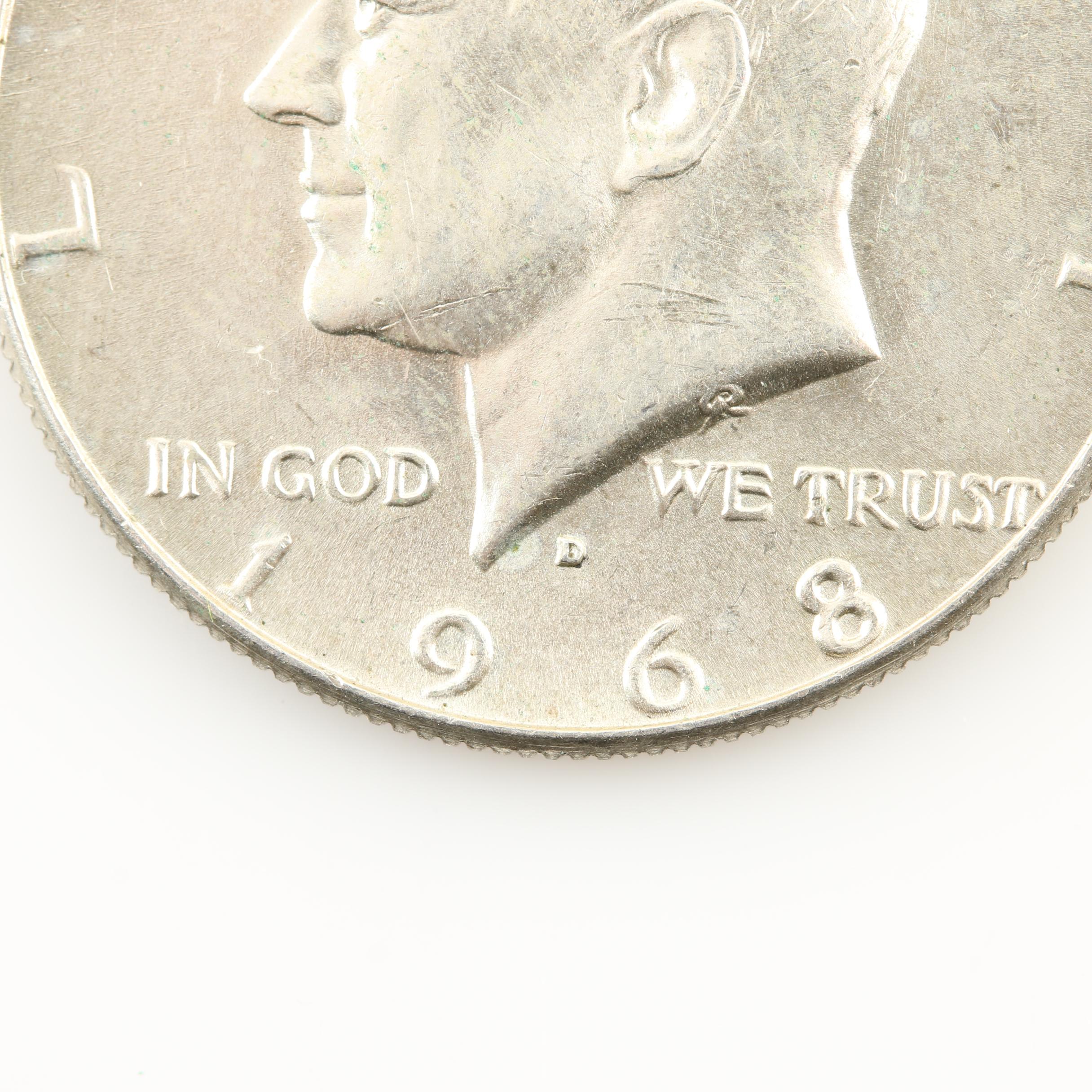 Group of 6 JFK Silver Clad Dollars