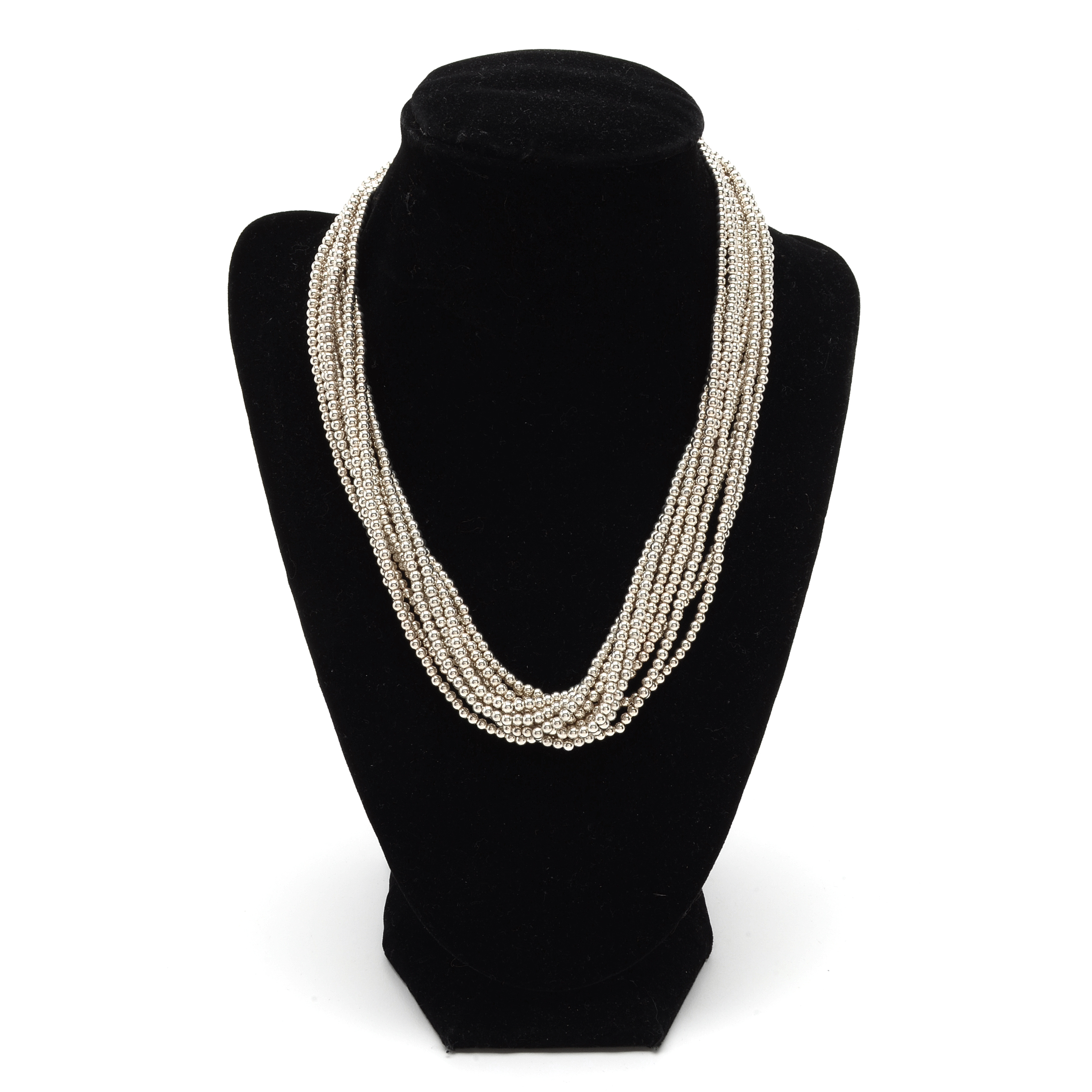 Tiffany & Co. Sterling Silver Ten-Strand Torsade Necklace