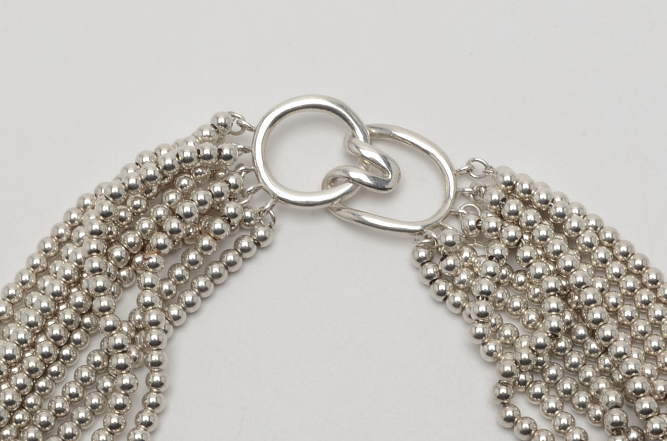 Tiffany & Co. Sterling Silver Ten-Strand Torsade Necklace