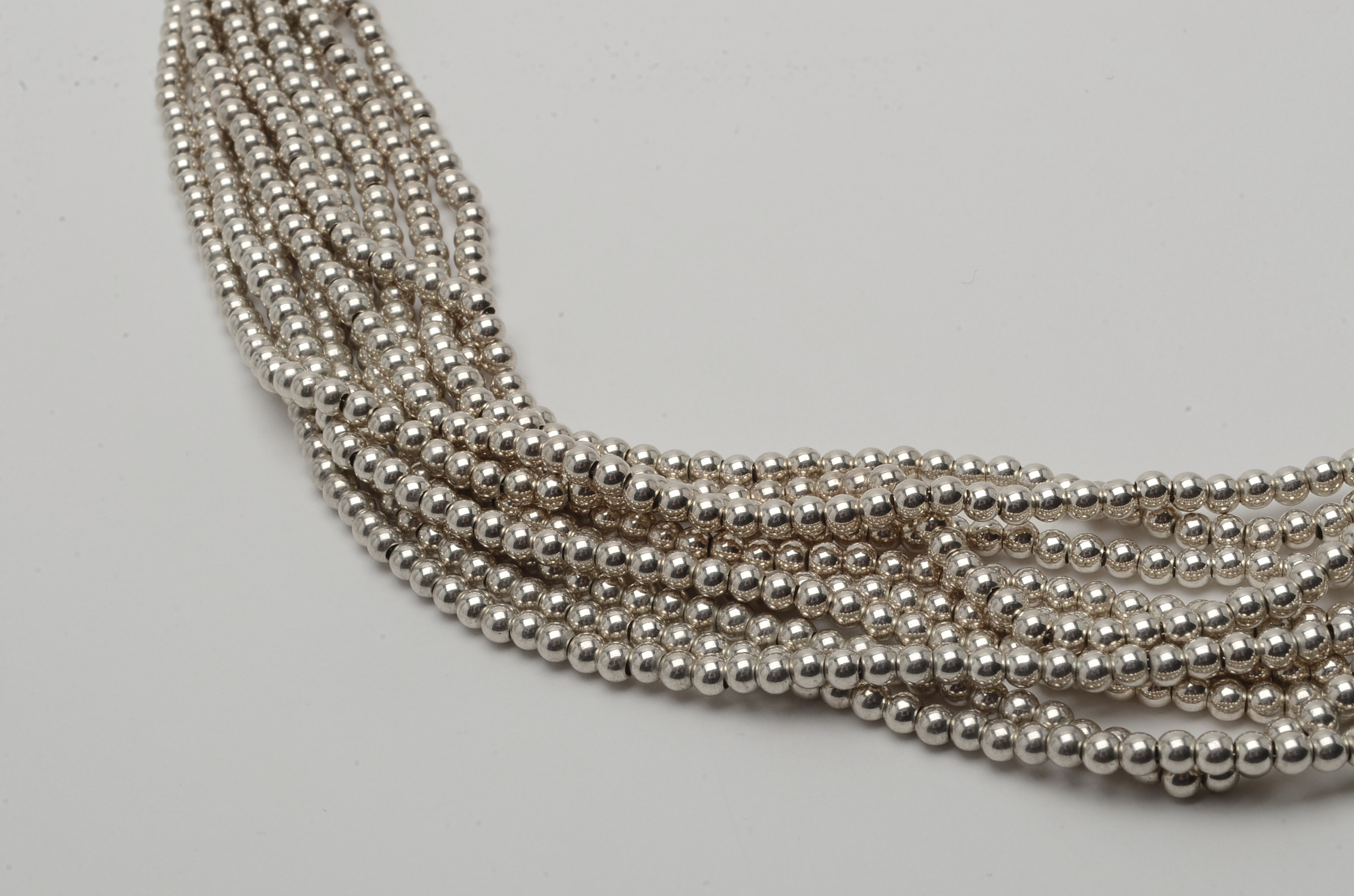Tiffany & Co. Sterling Silver Ten-Strand Torsade Necklace