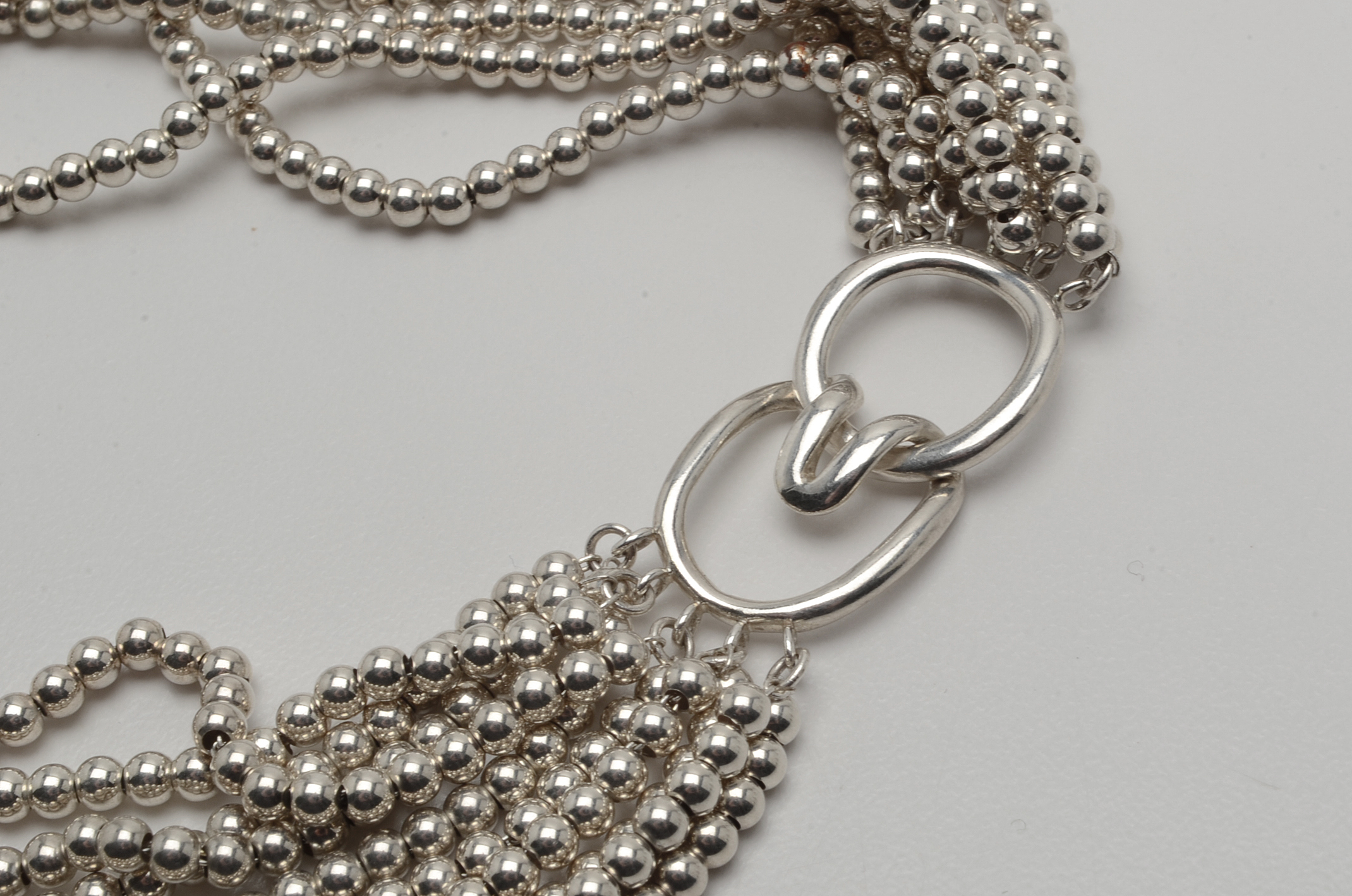 Tiffany & Co. Sterling Silver Ten-Strand Torsade Necklace