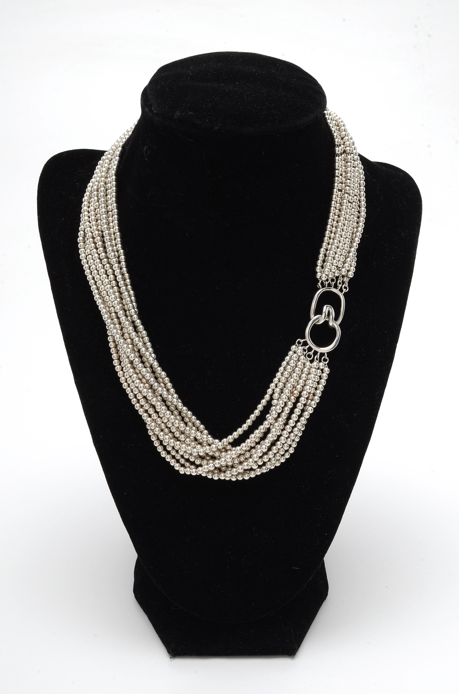 Tiffany & Co. Sterling Silver Ten-Strand Torsade Necklace