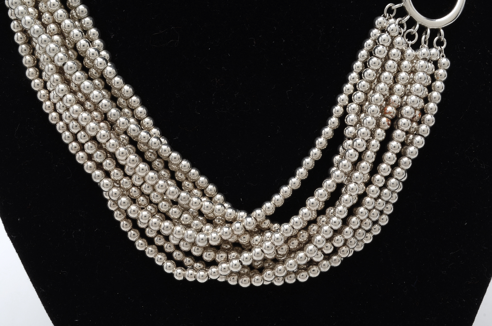 Tiffany & Co. Sterling Silver Ten-Strand Torsade Necklace