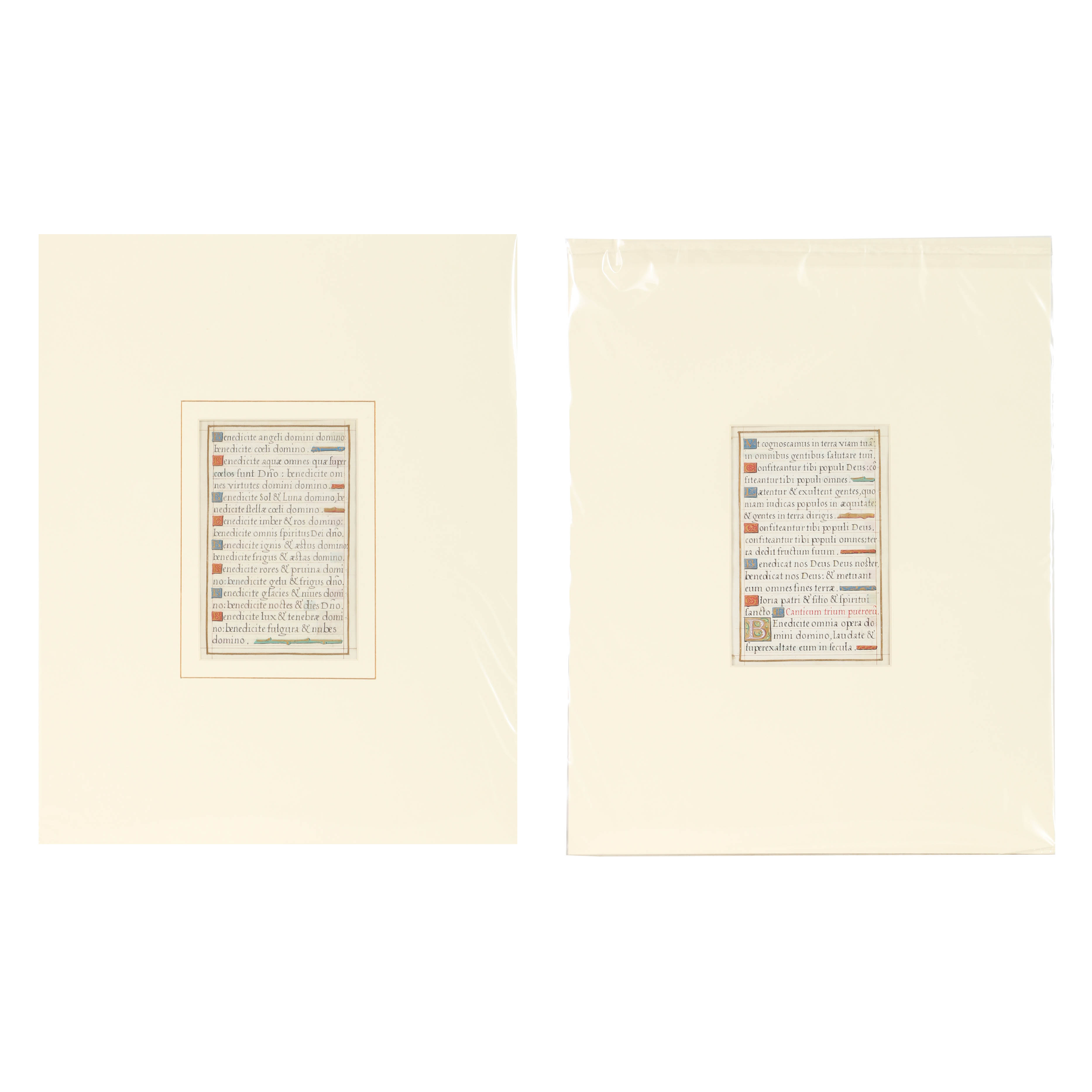 15th and 16th Century Hand Painted Illuminated Manuscripts