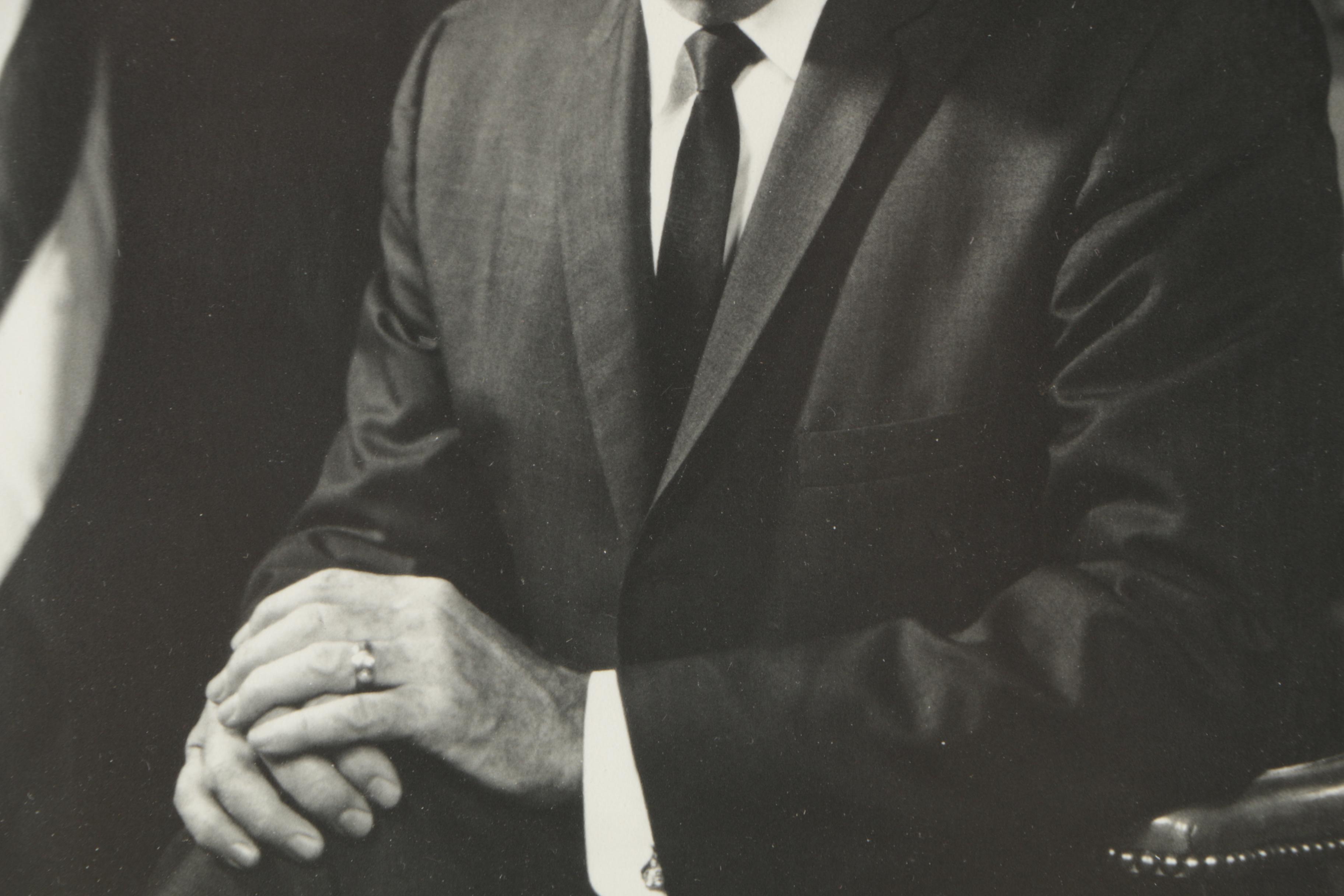 Autographed Gelatin-Silver Photograph of Hubert Humphrey