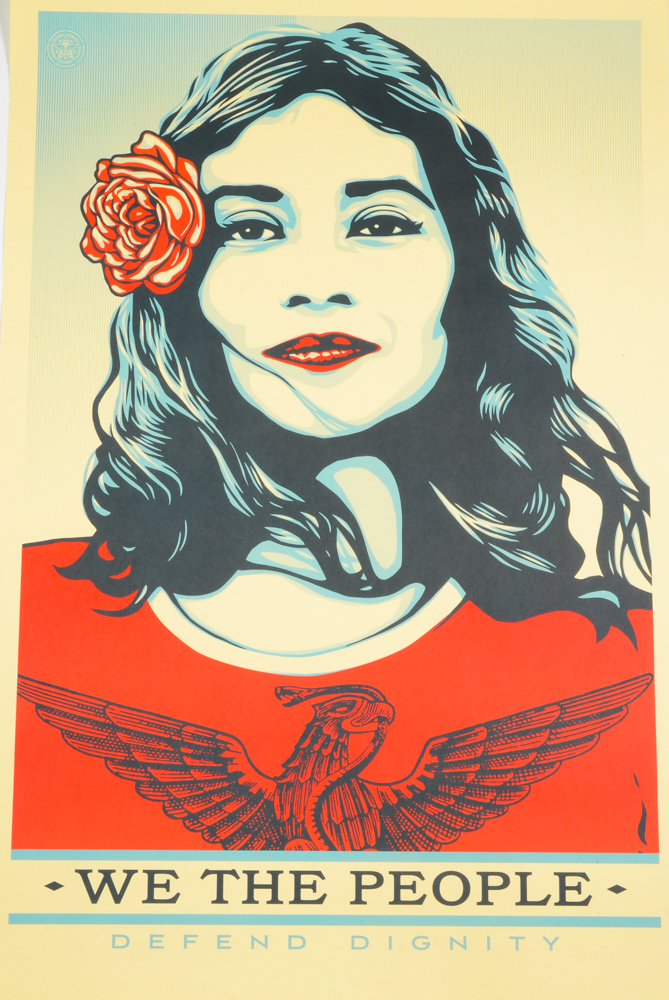 Shepard Fairey Group of Three Offset Prints "We the People"