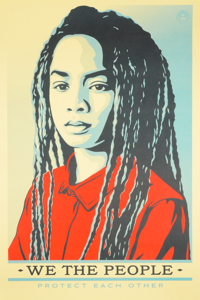 Shepard Fairey Group of Three Offset Prints "We the People"