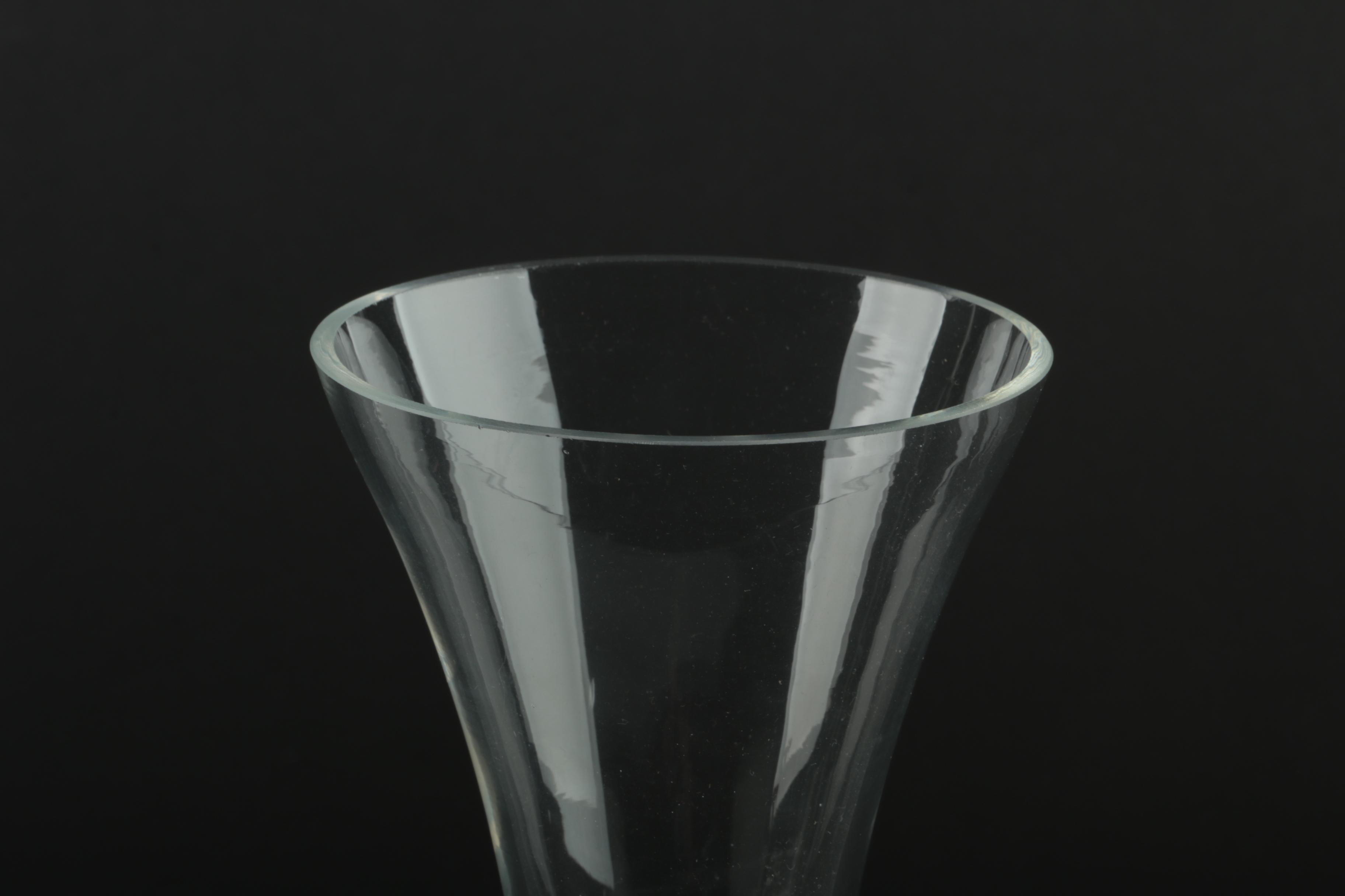 Glass Serveware Including Steuben Style Pedestal Bowl