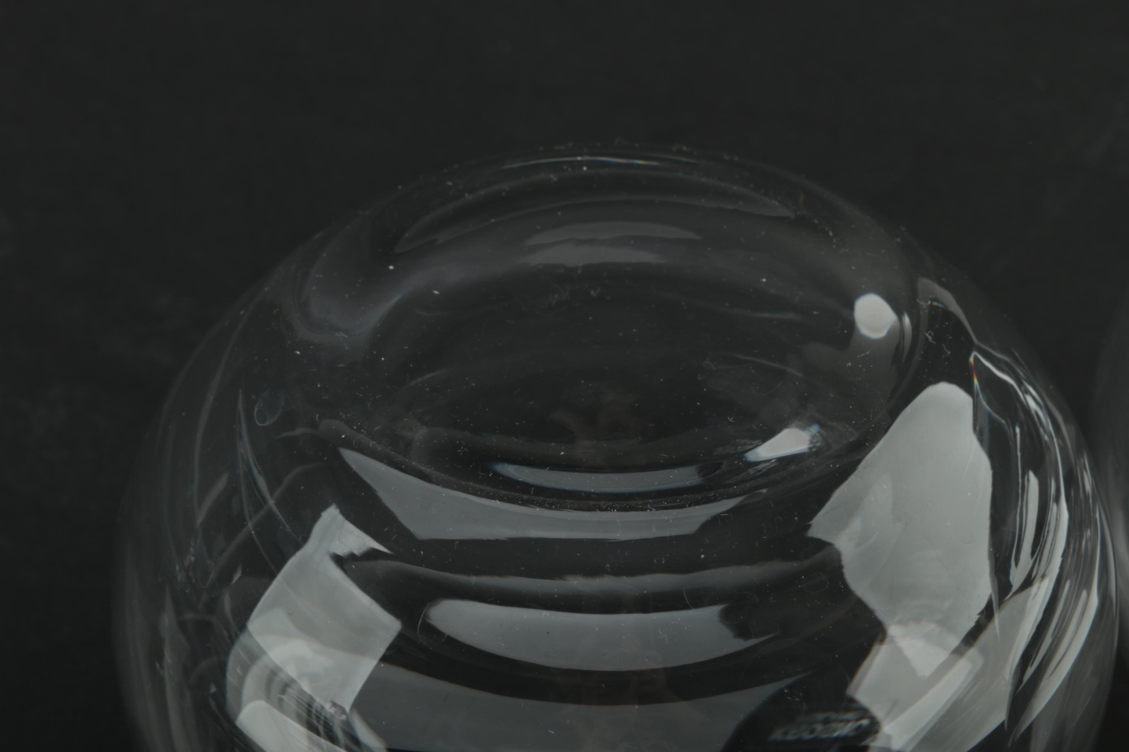 Glass Serveware Including Steuben Style Pedestal Bowl