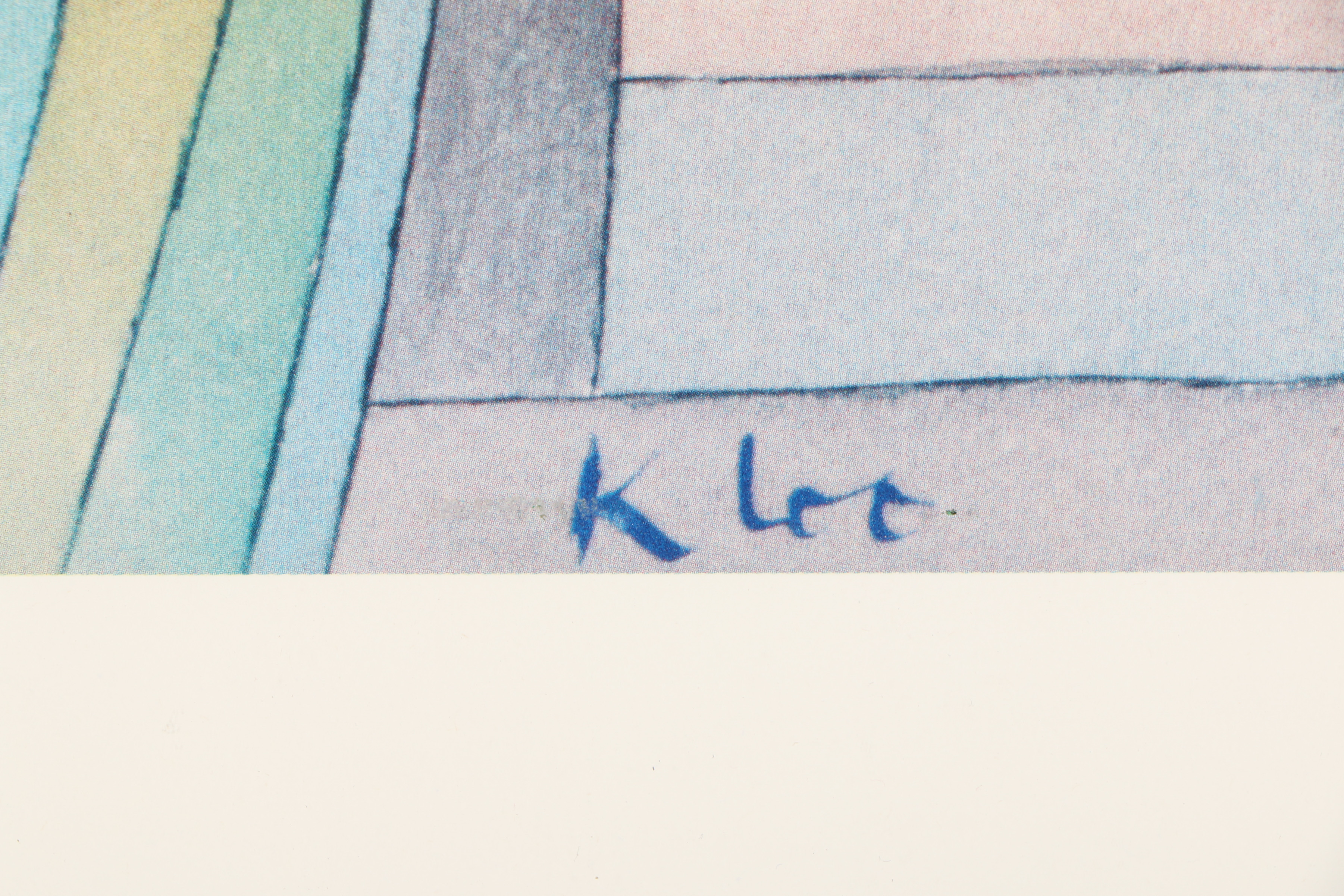 Offset Lithograph Poster After Paul Klee "Lonely Flower"