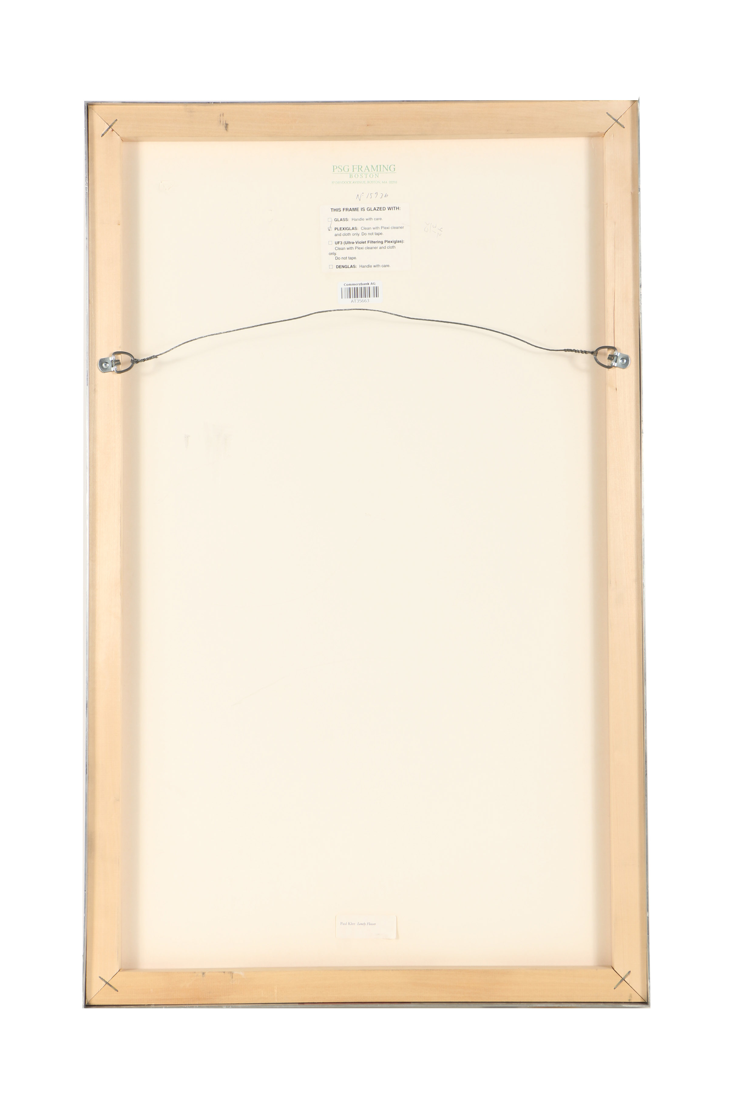 Offset Lithograph Poster After Paul Klee "Lonely Flower"