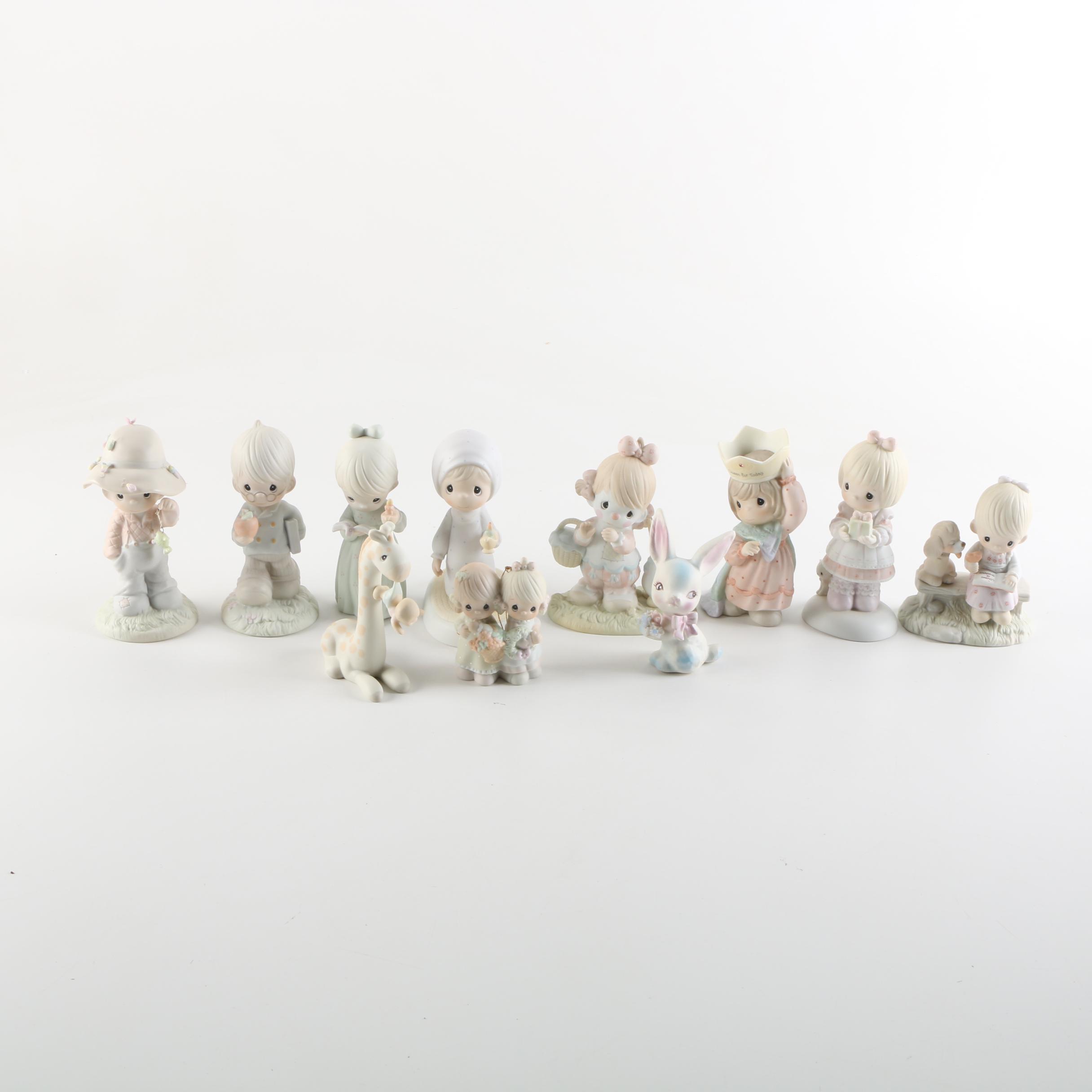 Precious Moments Figurines Including "Once Upon a Holy Night"